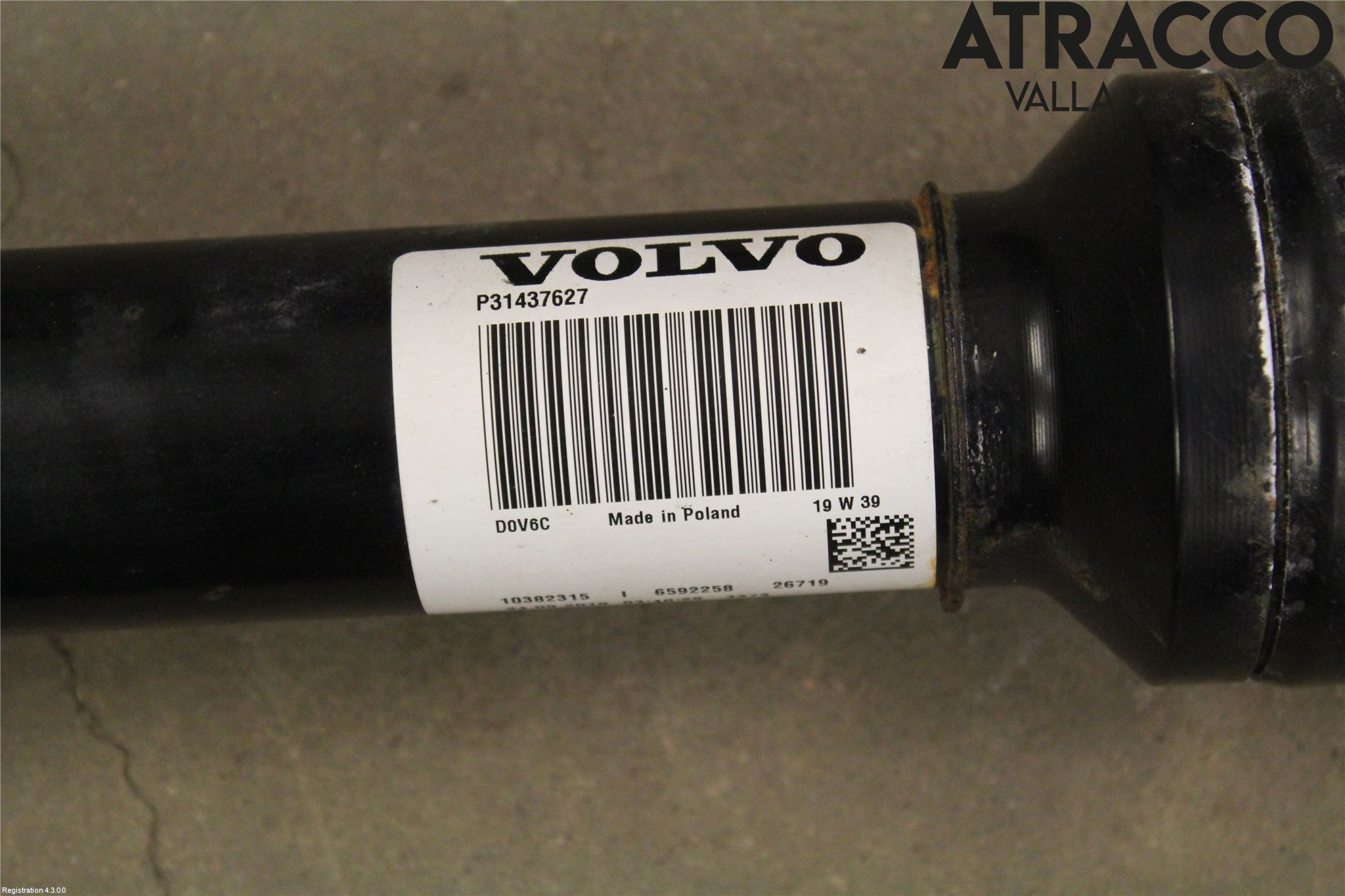 Volvo V60 19- Mellanaxel Komp