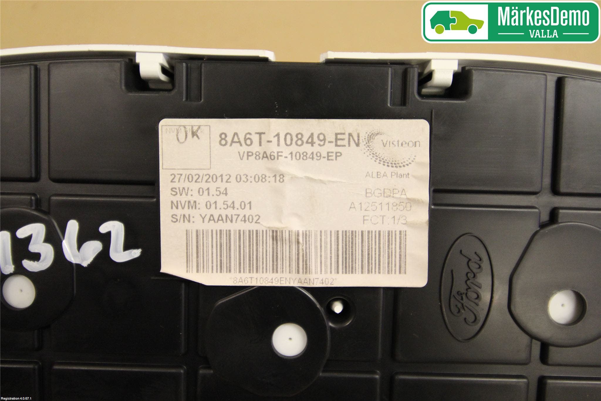 Ford FIESTA 09-12 Instrument Komb