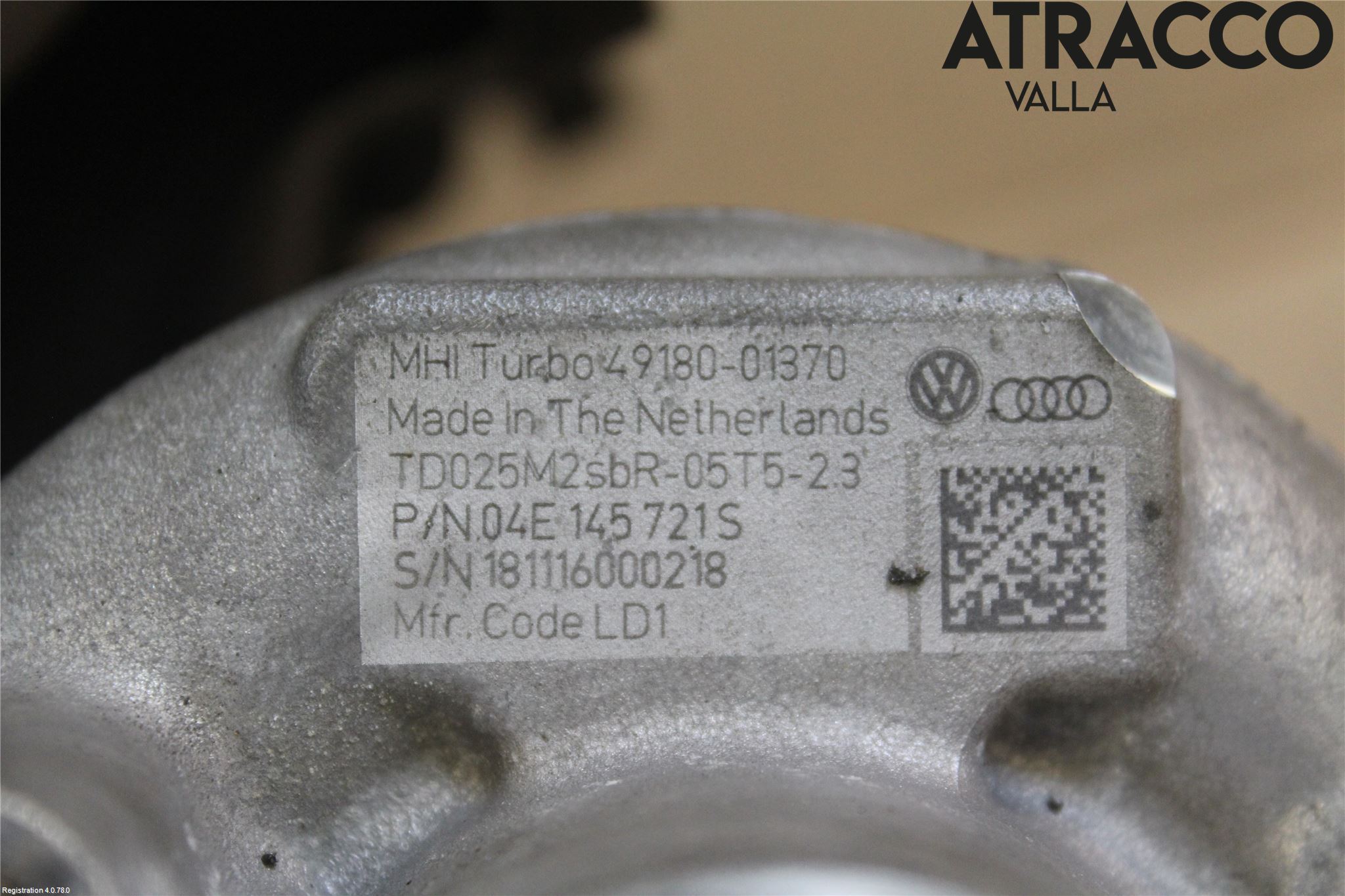 Volkswagen VW GOLF / E-GOLF VII 13-20 Turboaggregat