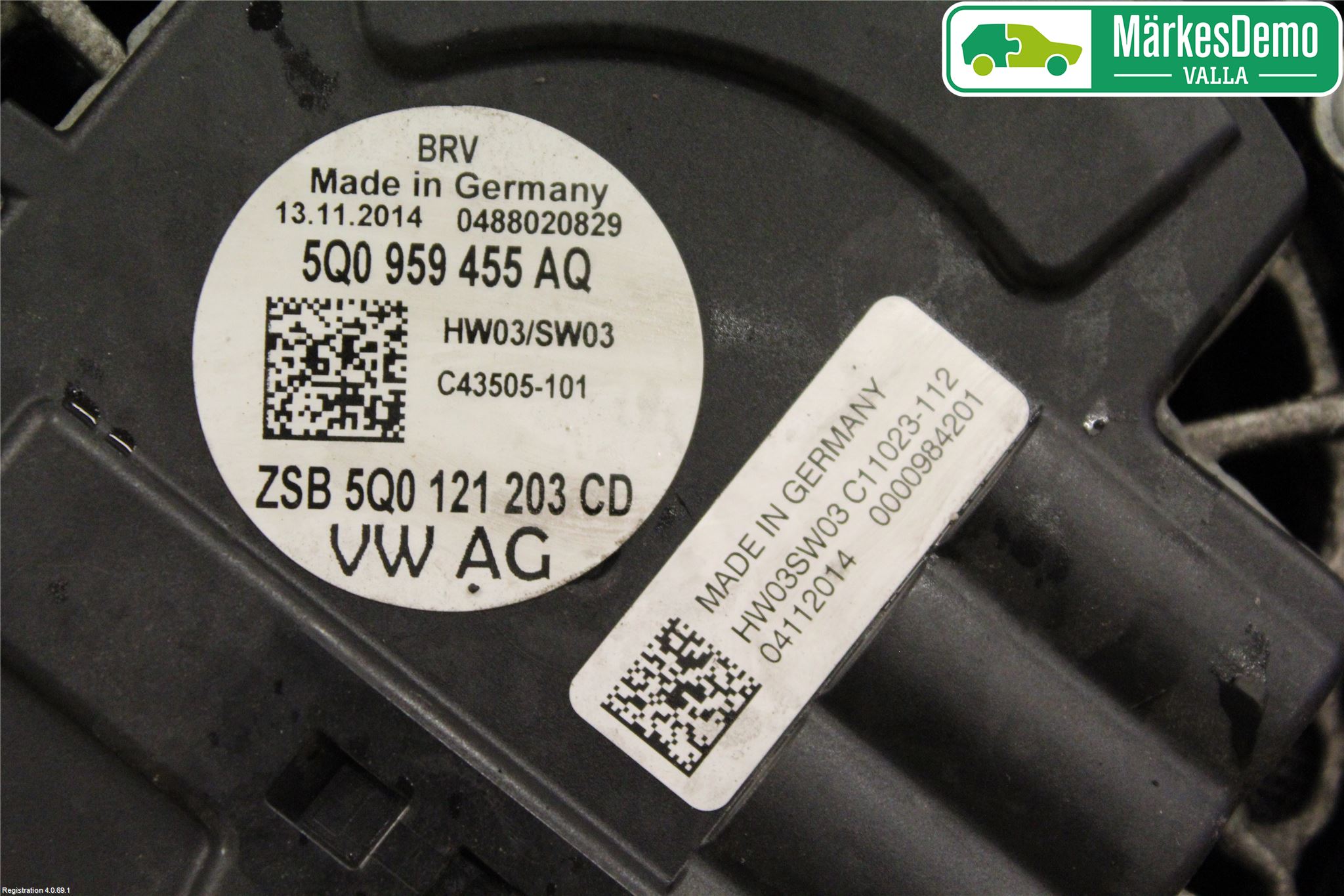 Volkswagen VW GOLF / E-GOLF VII 13-20 Kylfläkt El