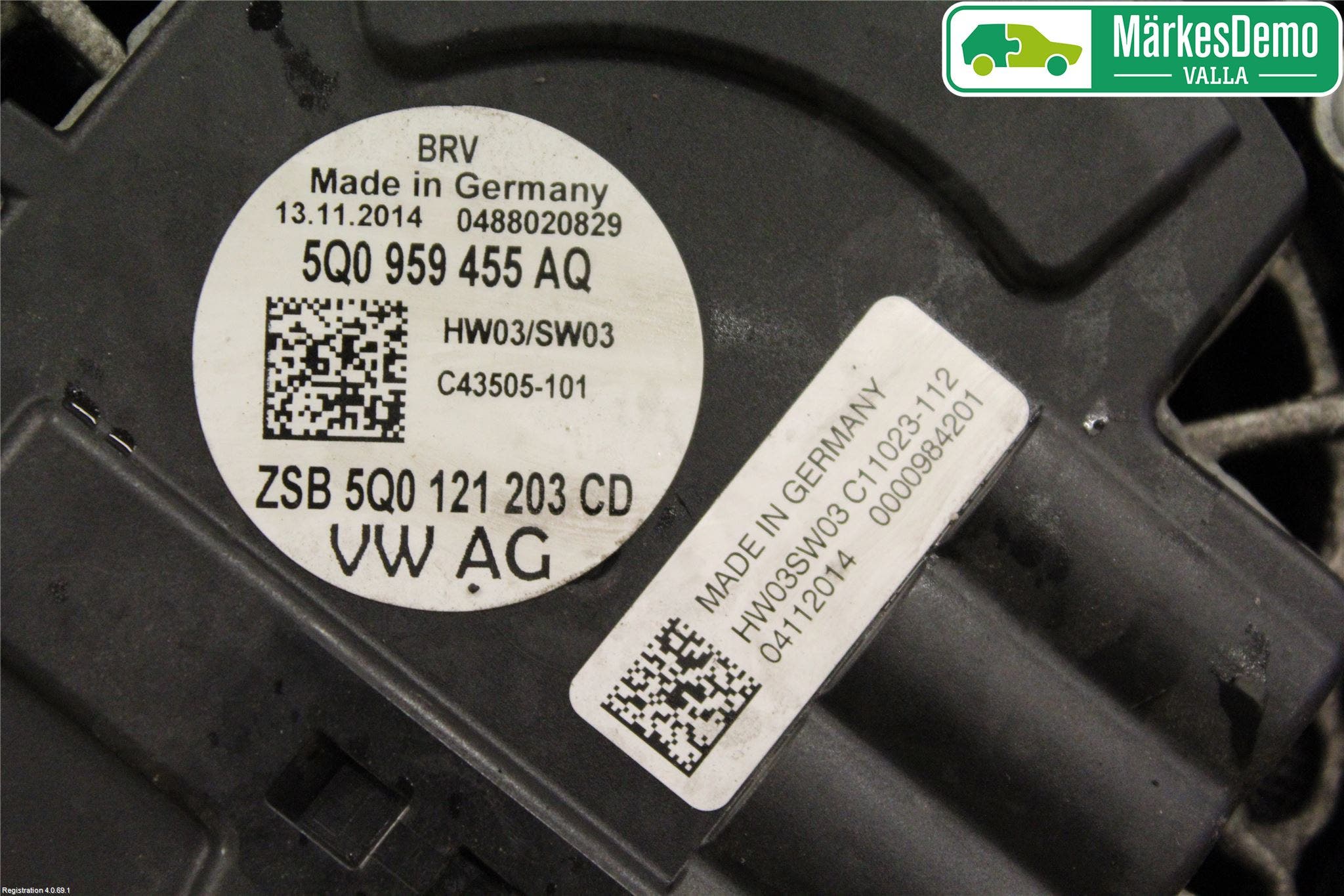 Volkswagen VW GOLF / E-GOLF VII 13-20 Kylfläkt El