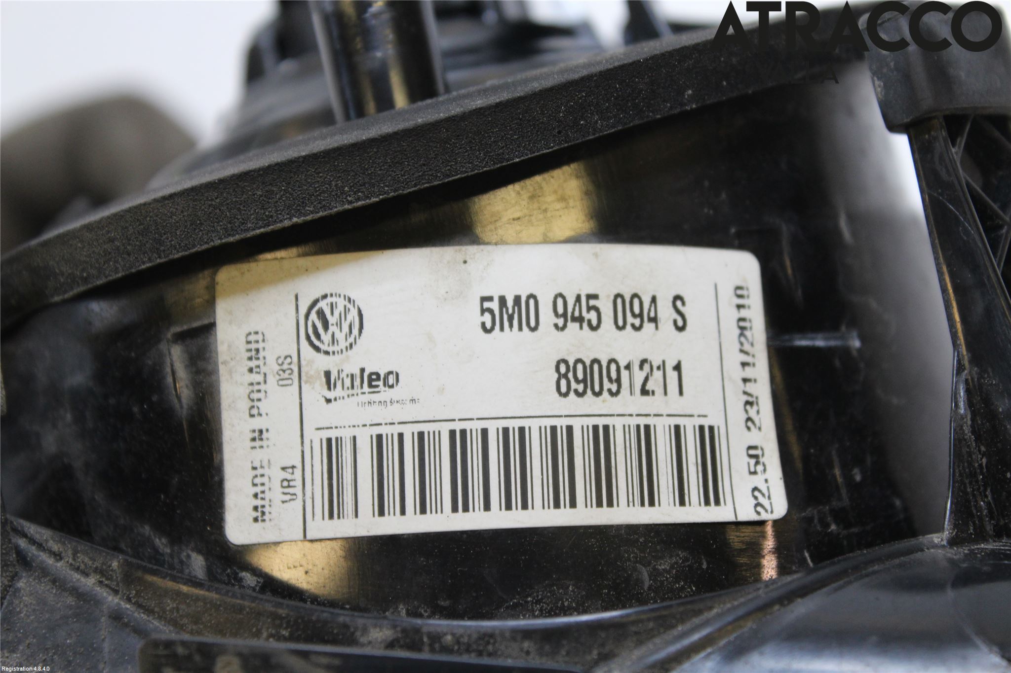 Volkswagen VW GOLF PLUS/CROSS GOLF 04-14 Bakljus Lucka Hö
