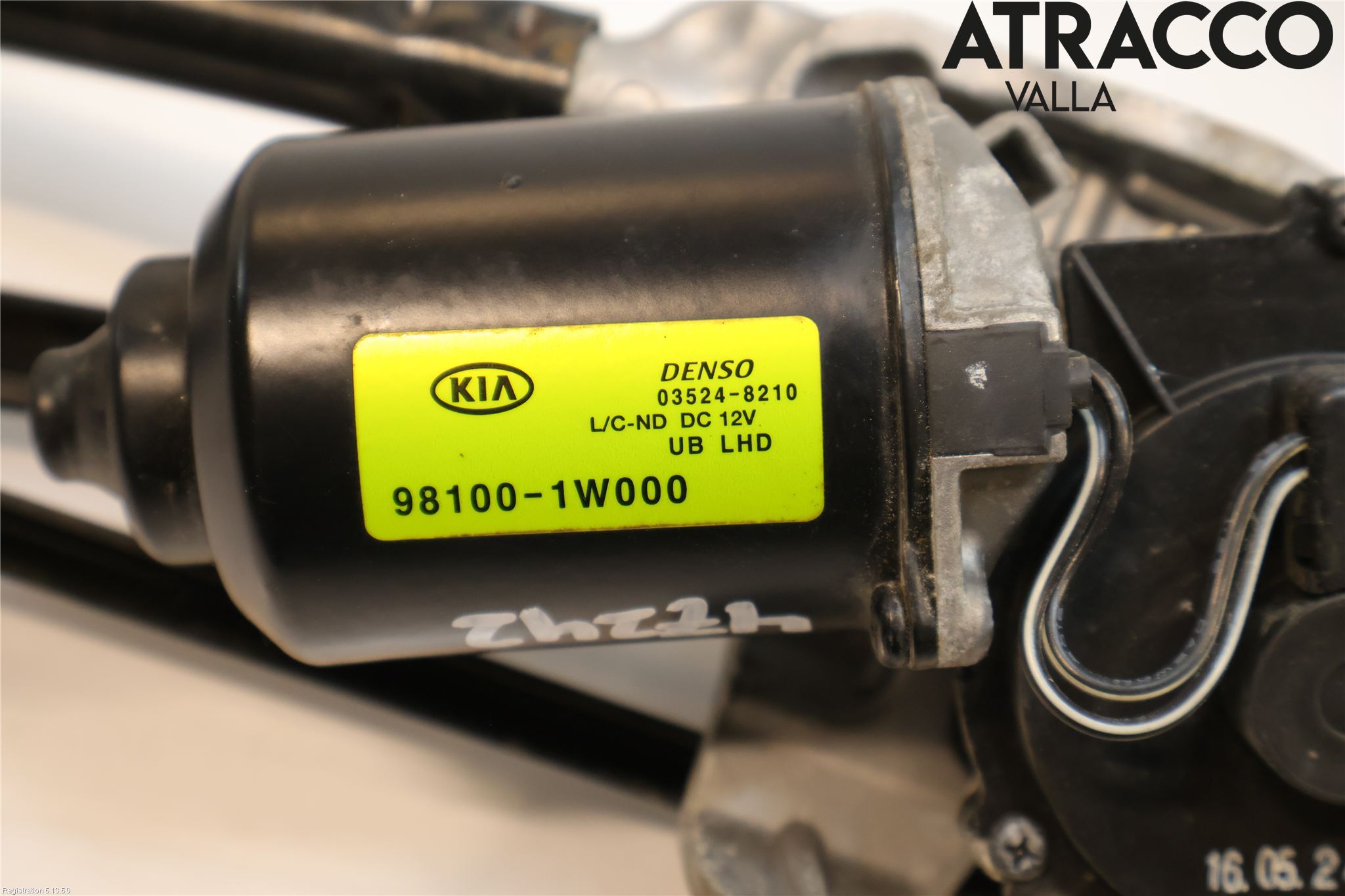 Kia RIO 12-16 Torkarmotor Vindruta