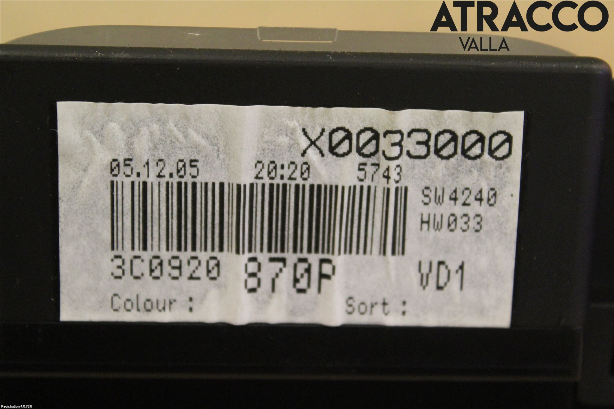 Volkswagen VW PASSAT 05-11 Instrument Komb