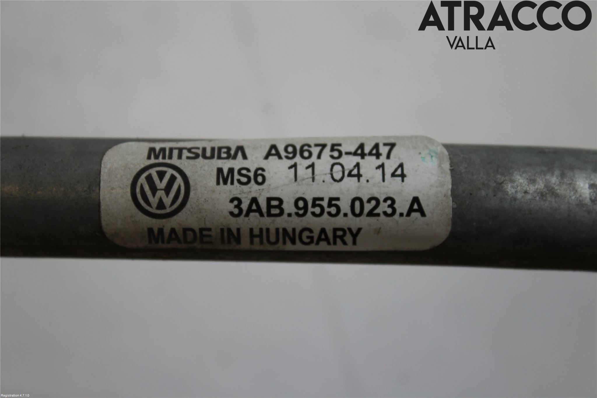 Volkswagen VW PASSAT 11-14 Torkarmekanism Vindruta