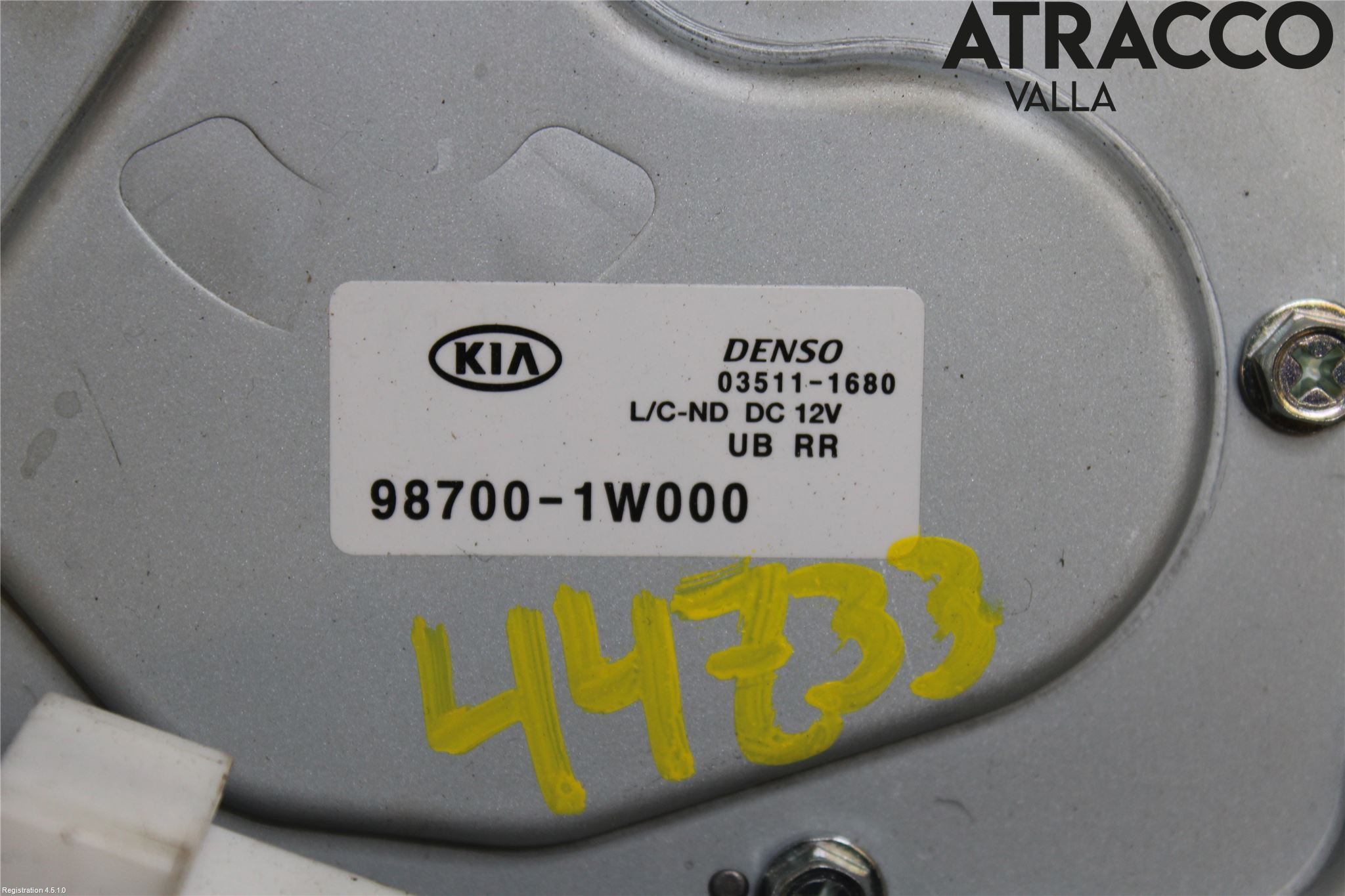 Kia RIO 12-16 Torkarmotor Baklucka