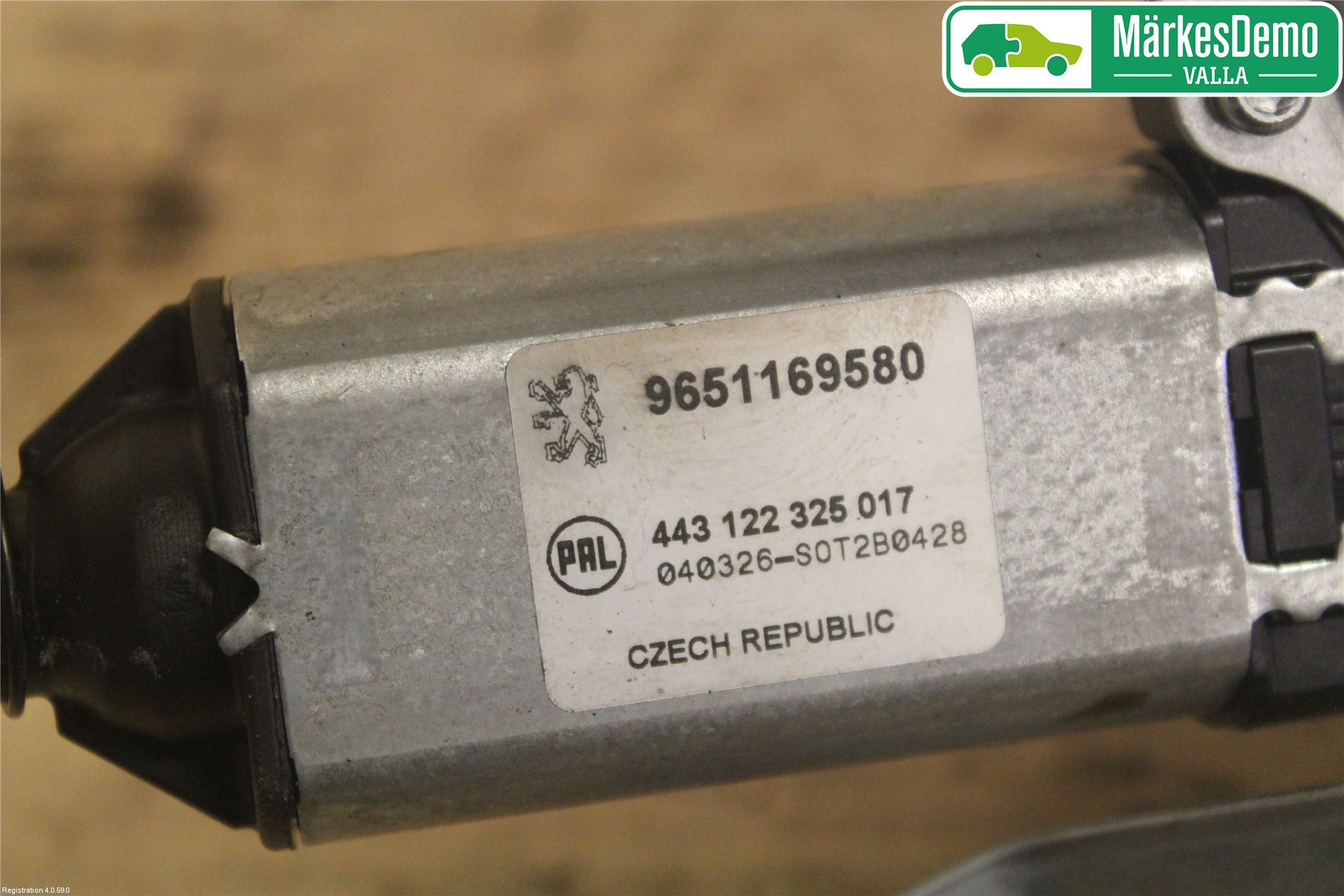 Peugeot 206 98-09 Torkarmotor Baklucka