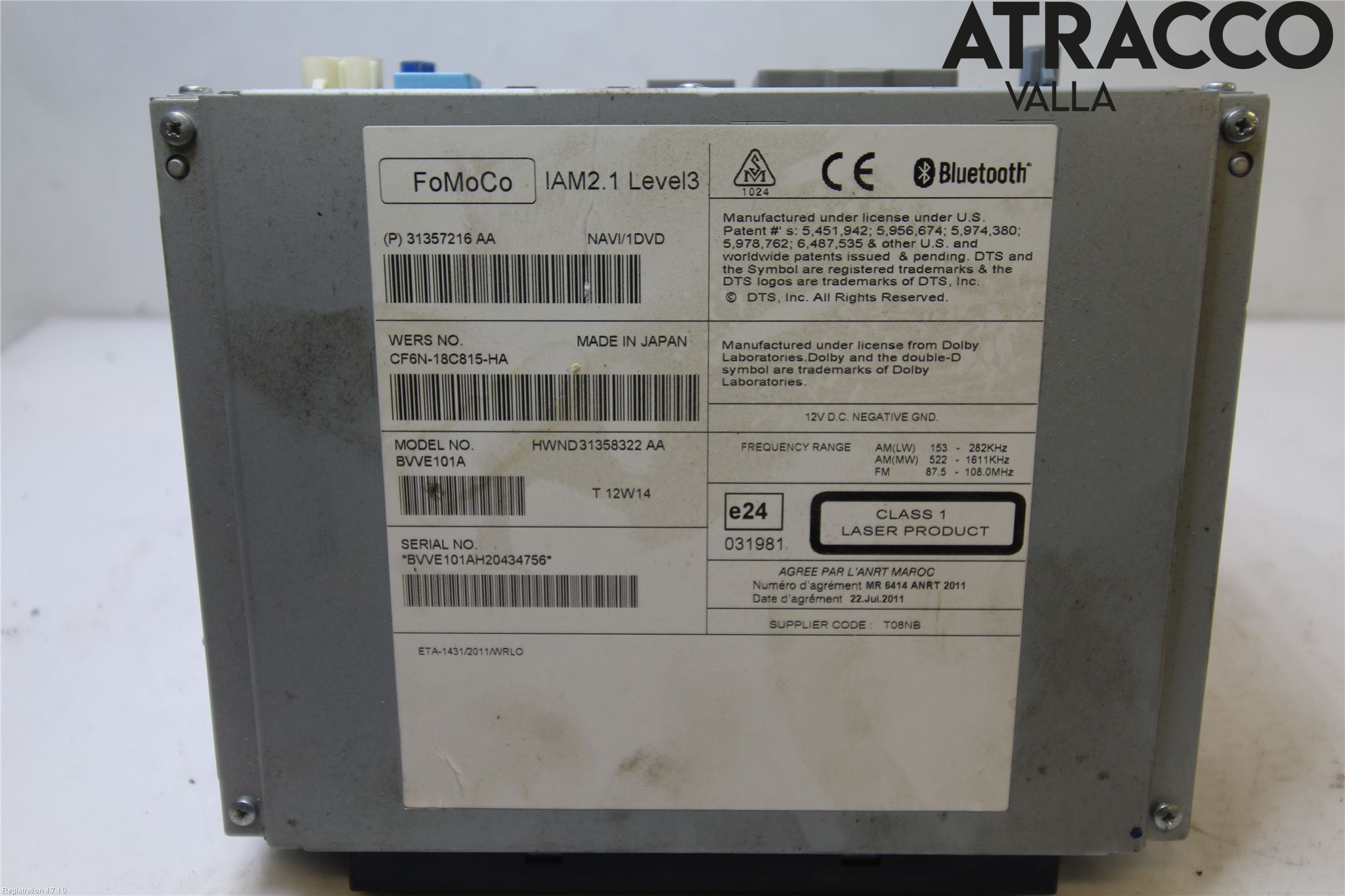 Volvo XC70 08-13 Cd Radio - Multimediapanel
