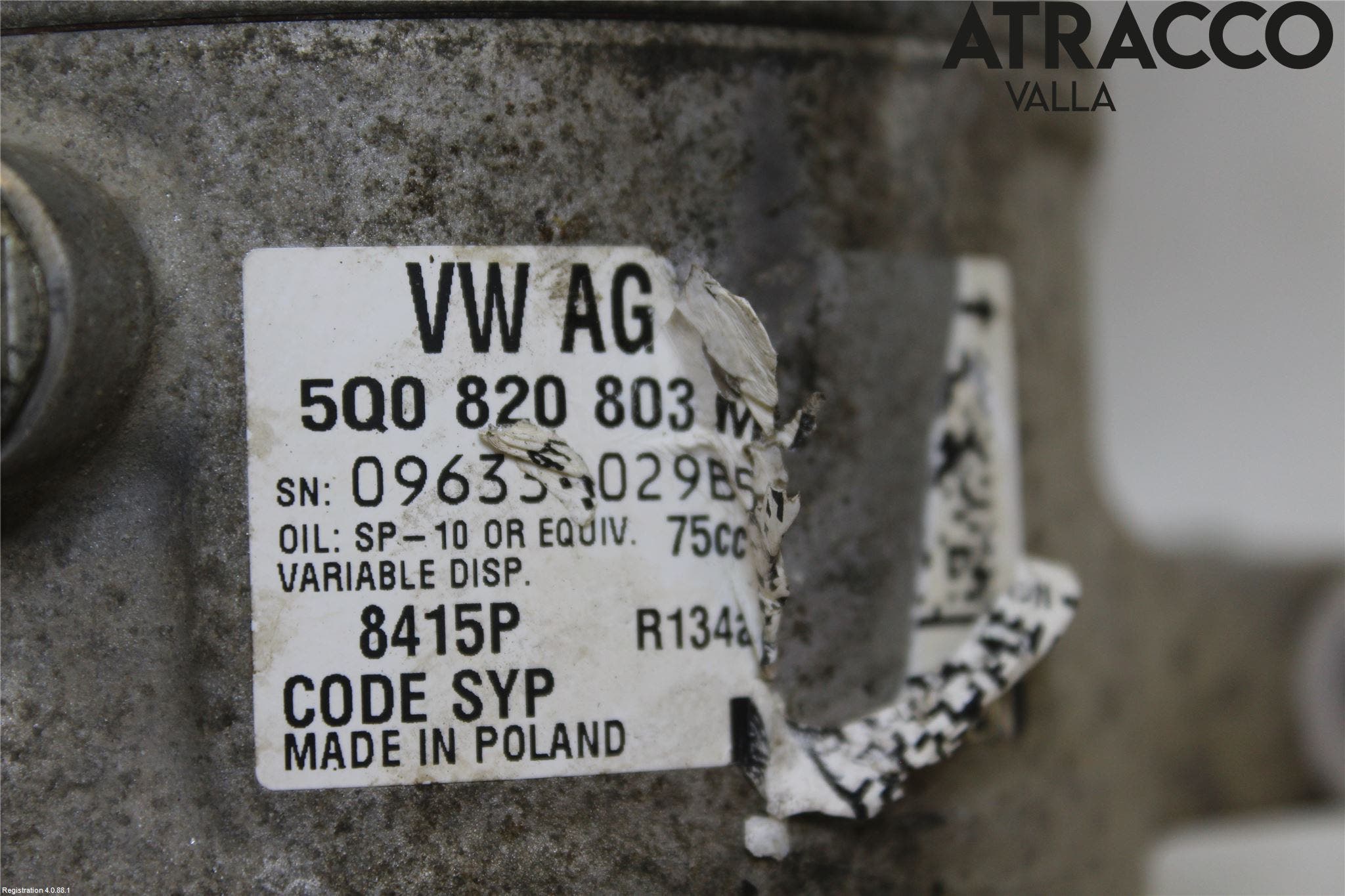 Volkswagen VW CADDY 16-20 Ac Kompressor