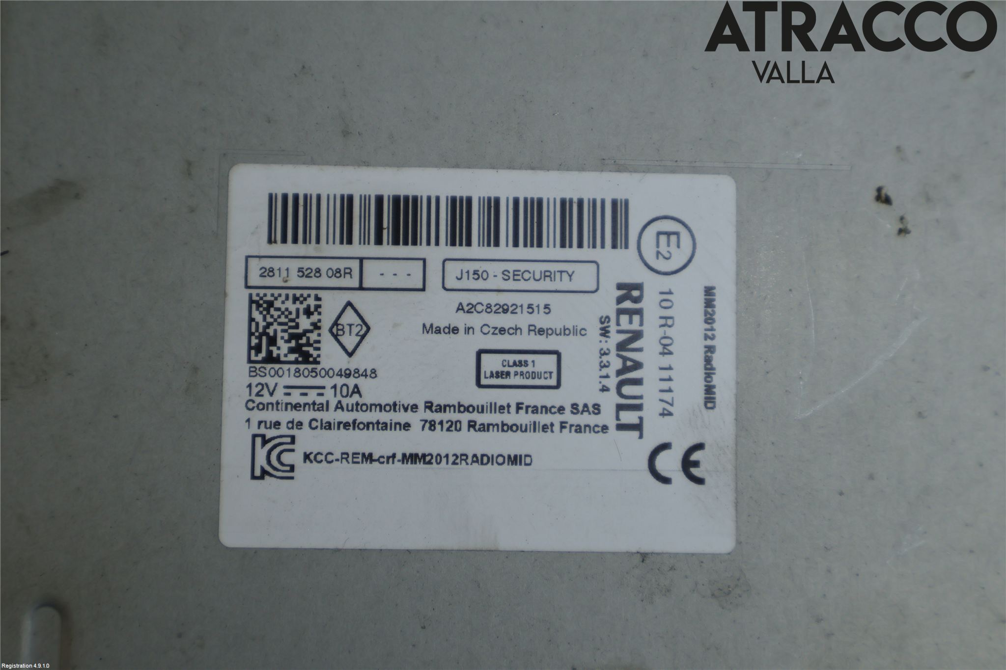 Renault KANGOO II 08-14 Cd Radio - Multimediapanel