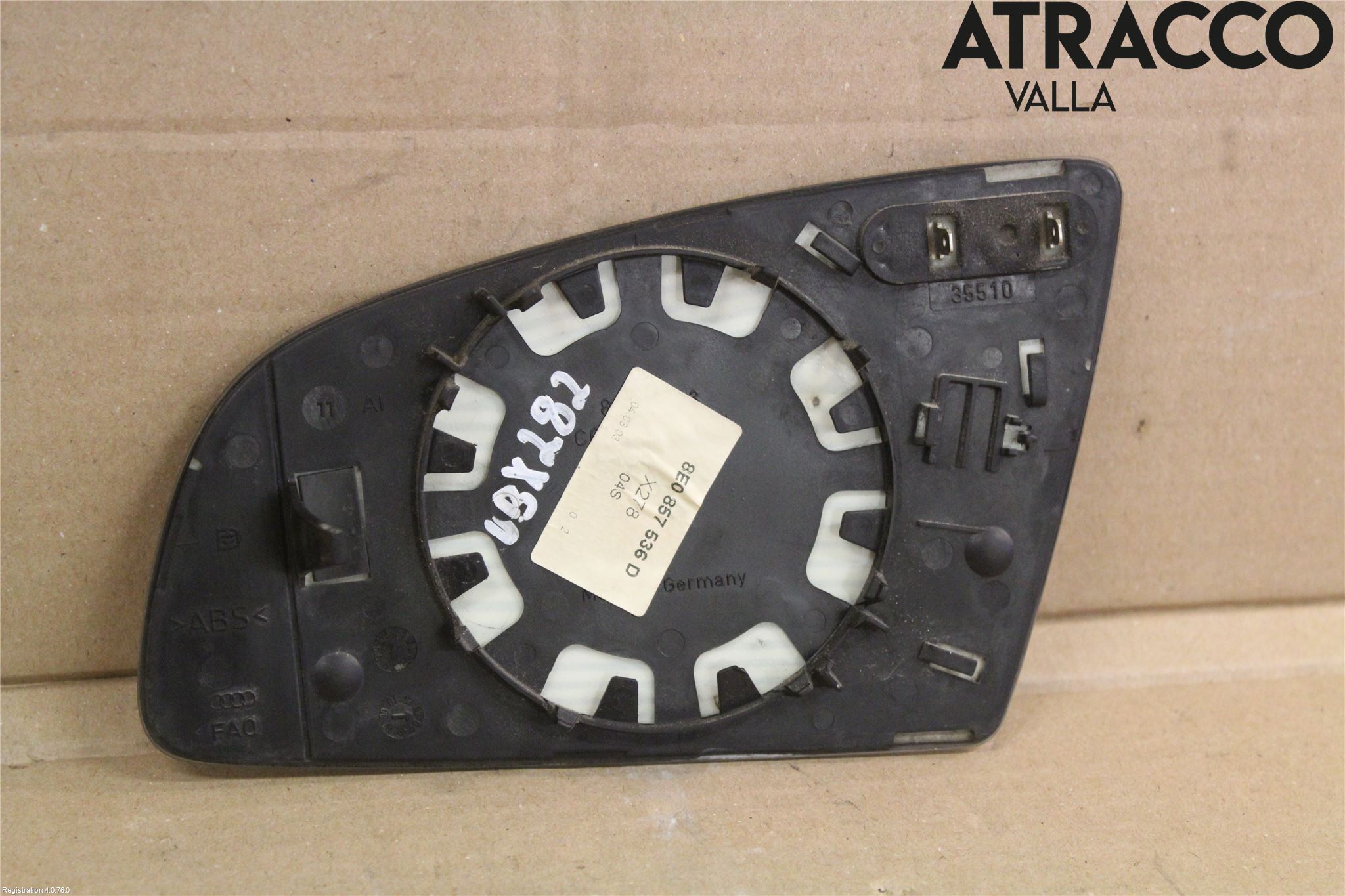 Audi A4/S4 01-05 Spegelglas Hö