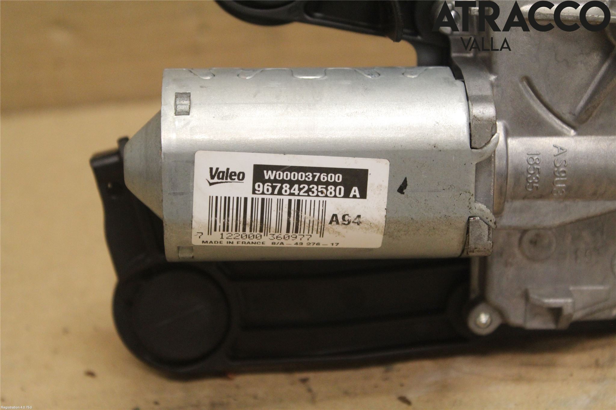 Peugeot 2008 13-20 Torkarmotor Baklucka