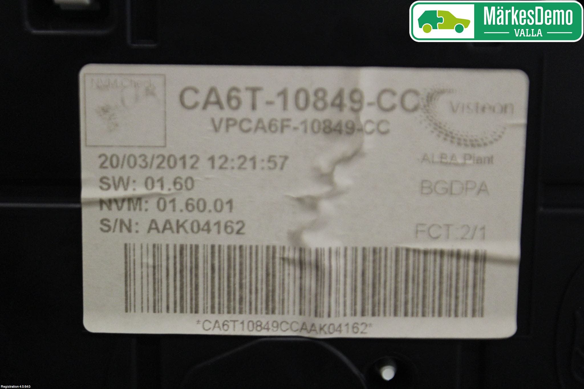 Ford FIESTA 09-12 Instrument Komb