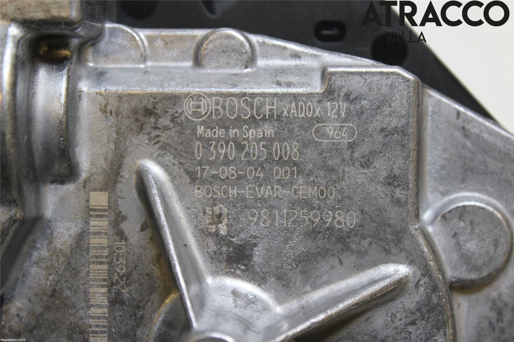 Peugeot 3008 17-24 Torkarmotor Baklucka