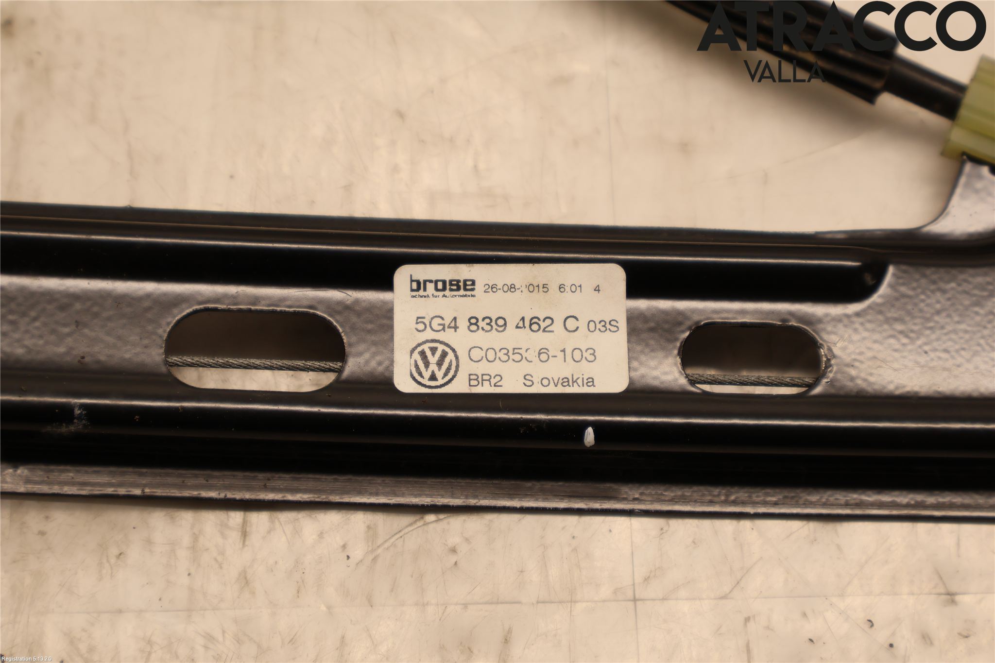 Volkswagen VW GOLF / E-GOLF VII 13-20 Fönsterhissmekanism