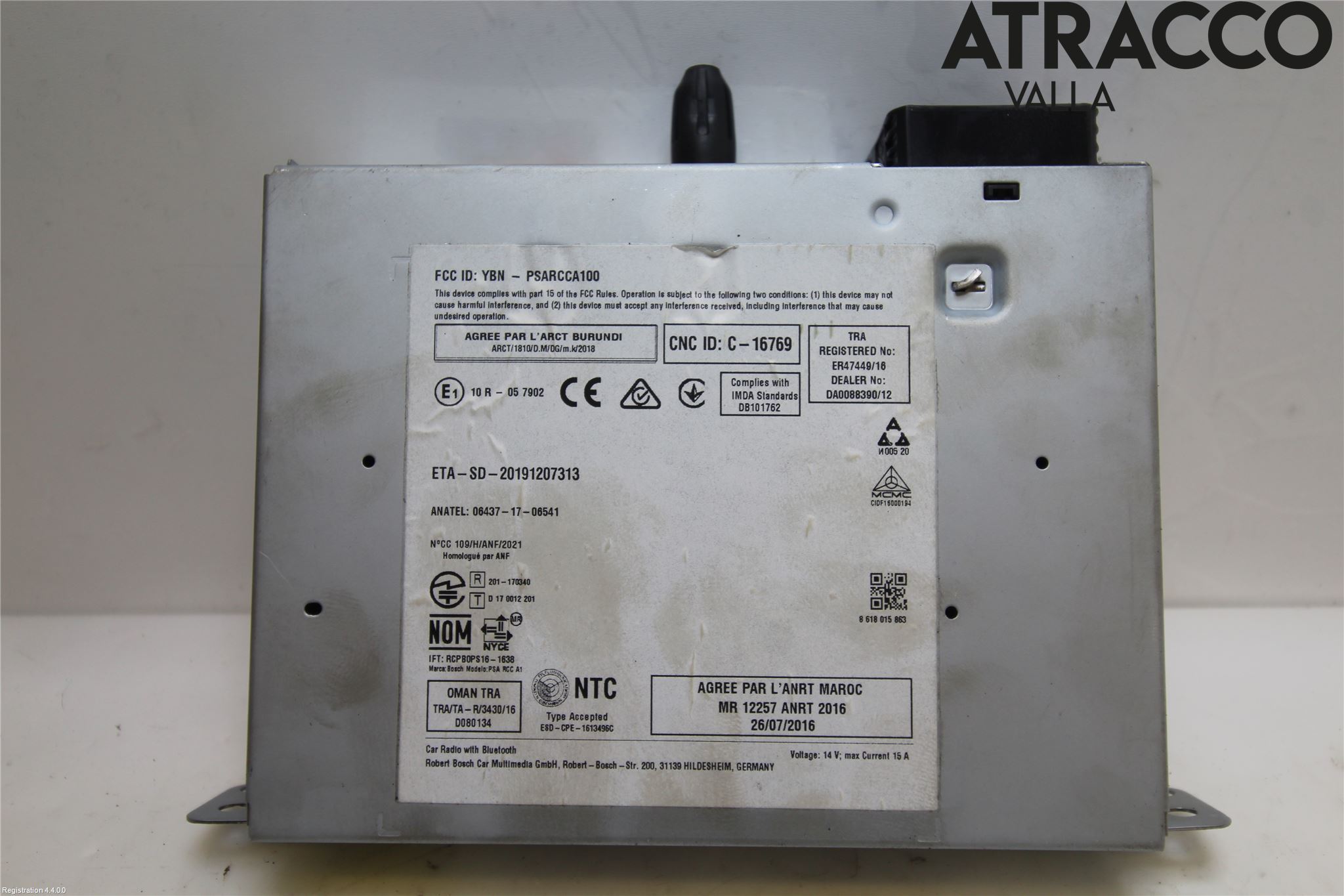 Peugeot 208/E-208 20- Styrenhet Multimedia