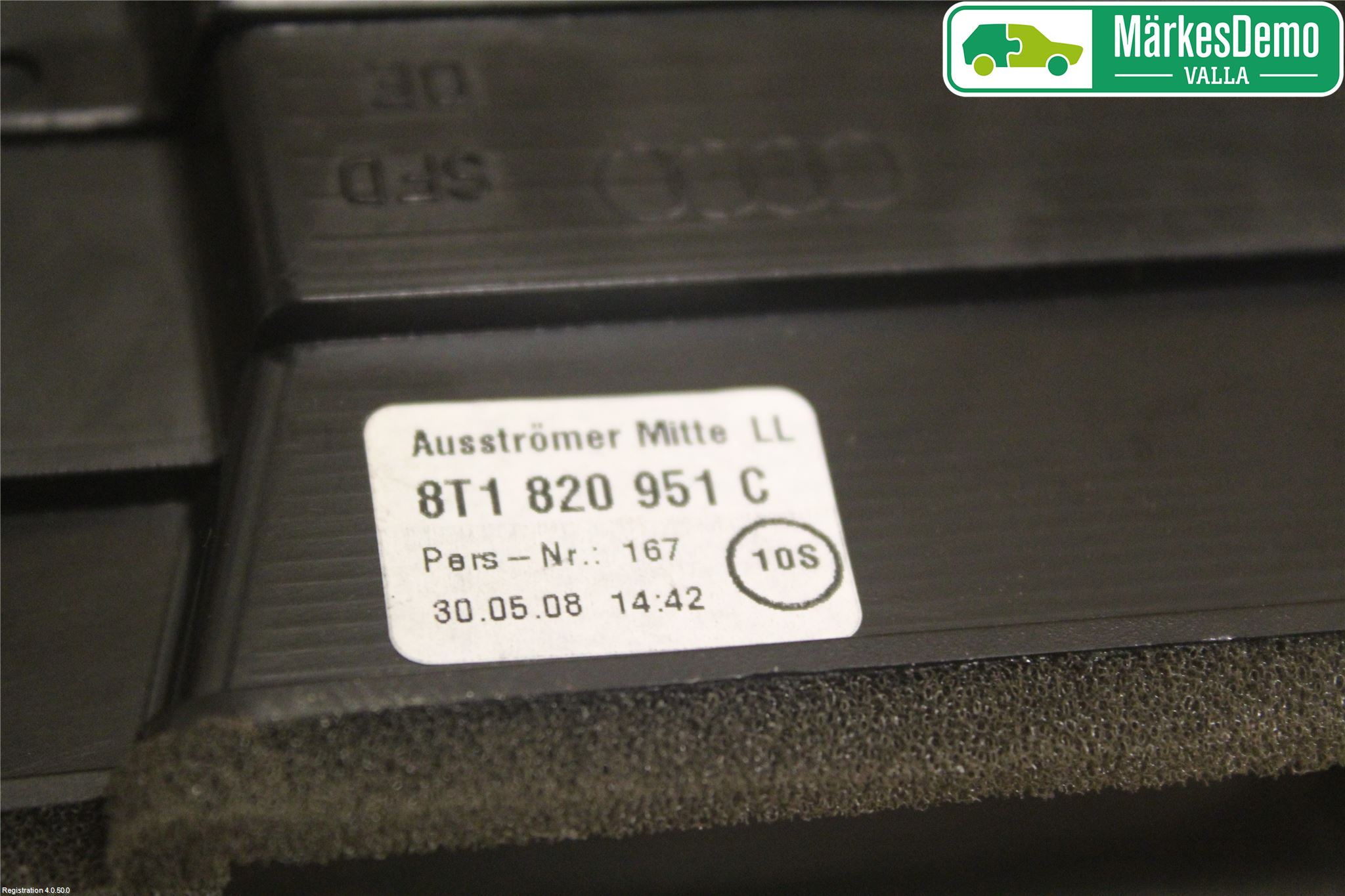 Audi A4/S4 08-11 Defrosterkanal-Munstycke