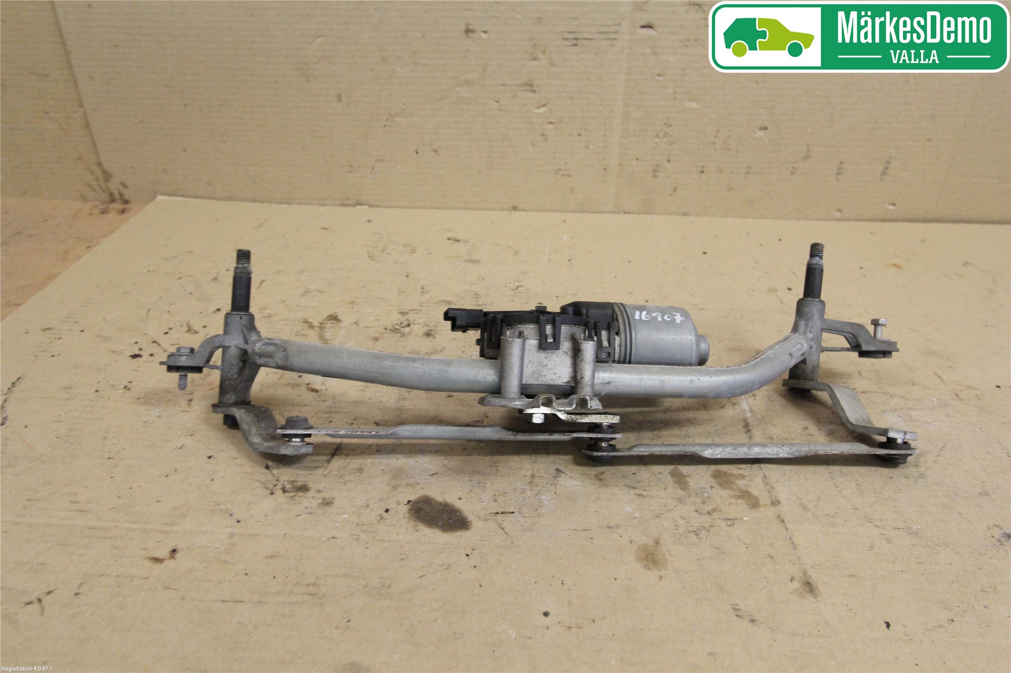 Peugeot 207 Torkarmekanism Vindruta