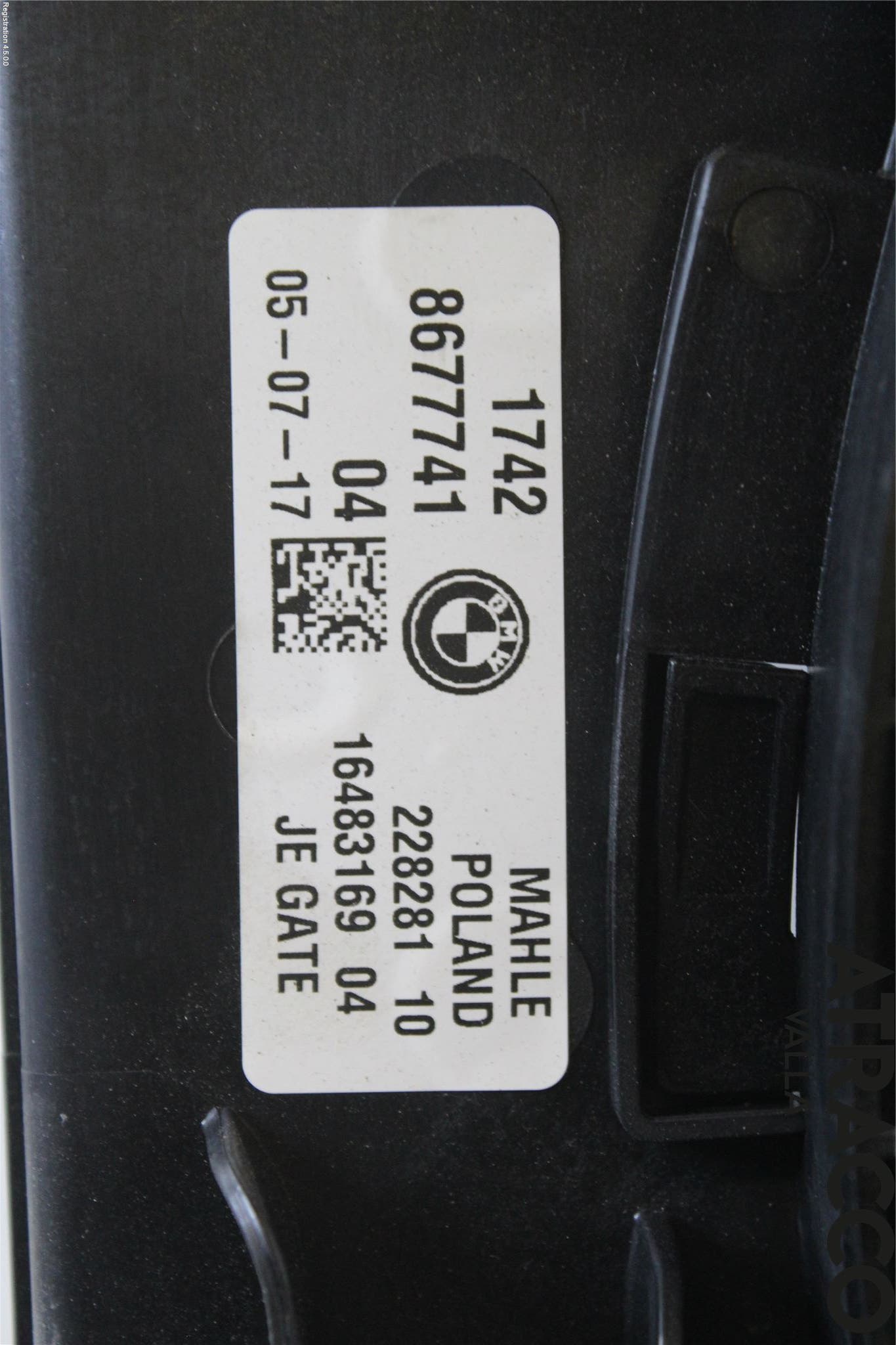 BMW 5 G30/G31/F90 17-23 Kylfläktkåpa