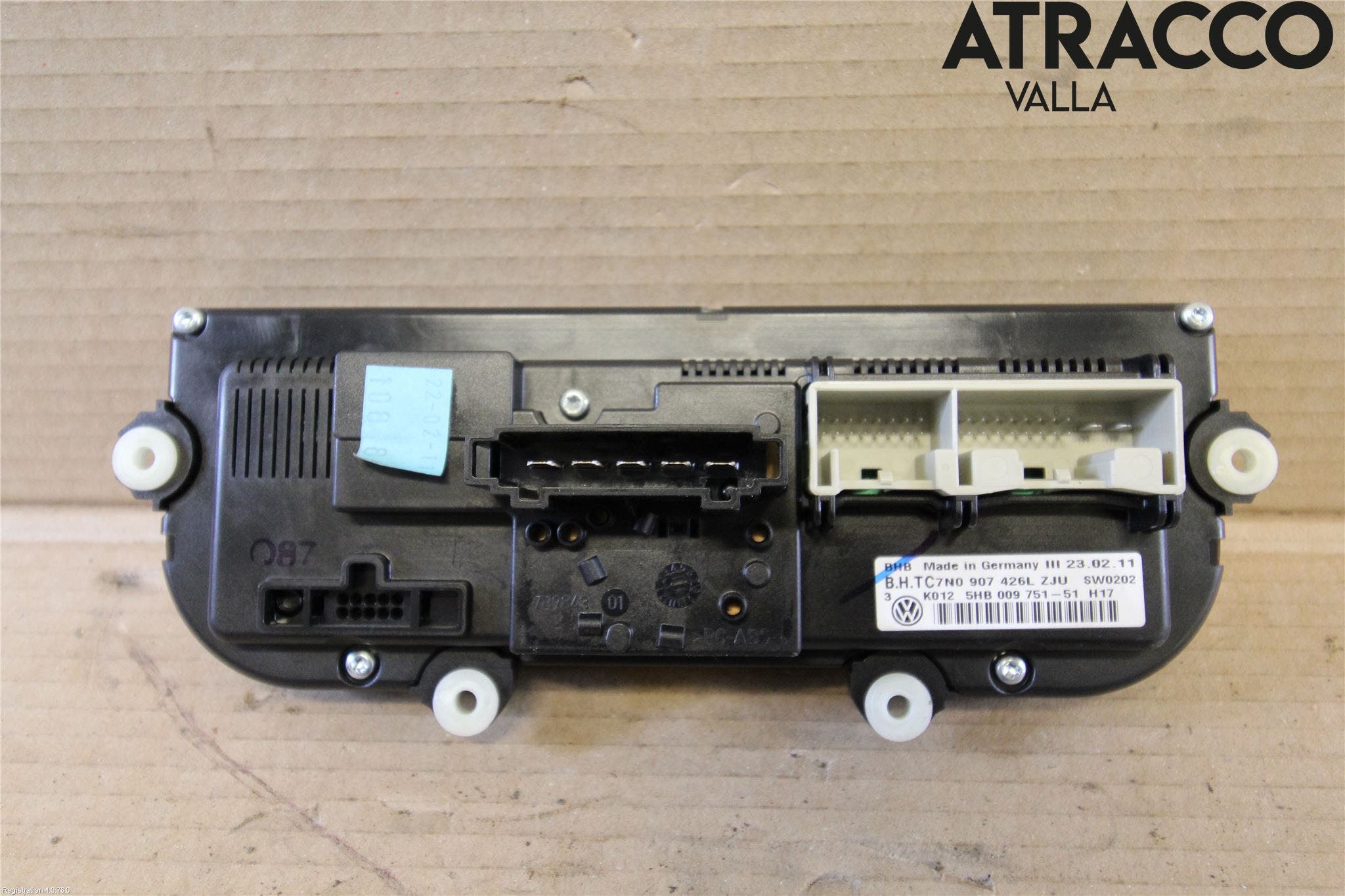 Volkswagen VW GOLF VI 09-13 Ac Styrenhet Ac Manöveren