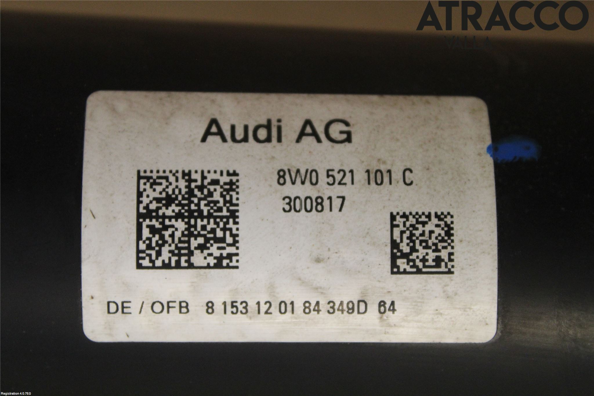 Audi A4/S4 B9 16-19 Mellanaxel Komp