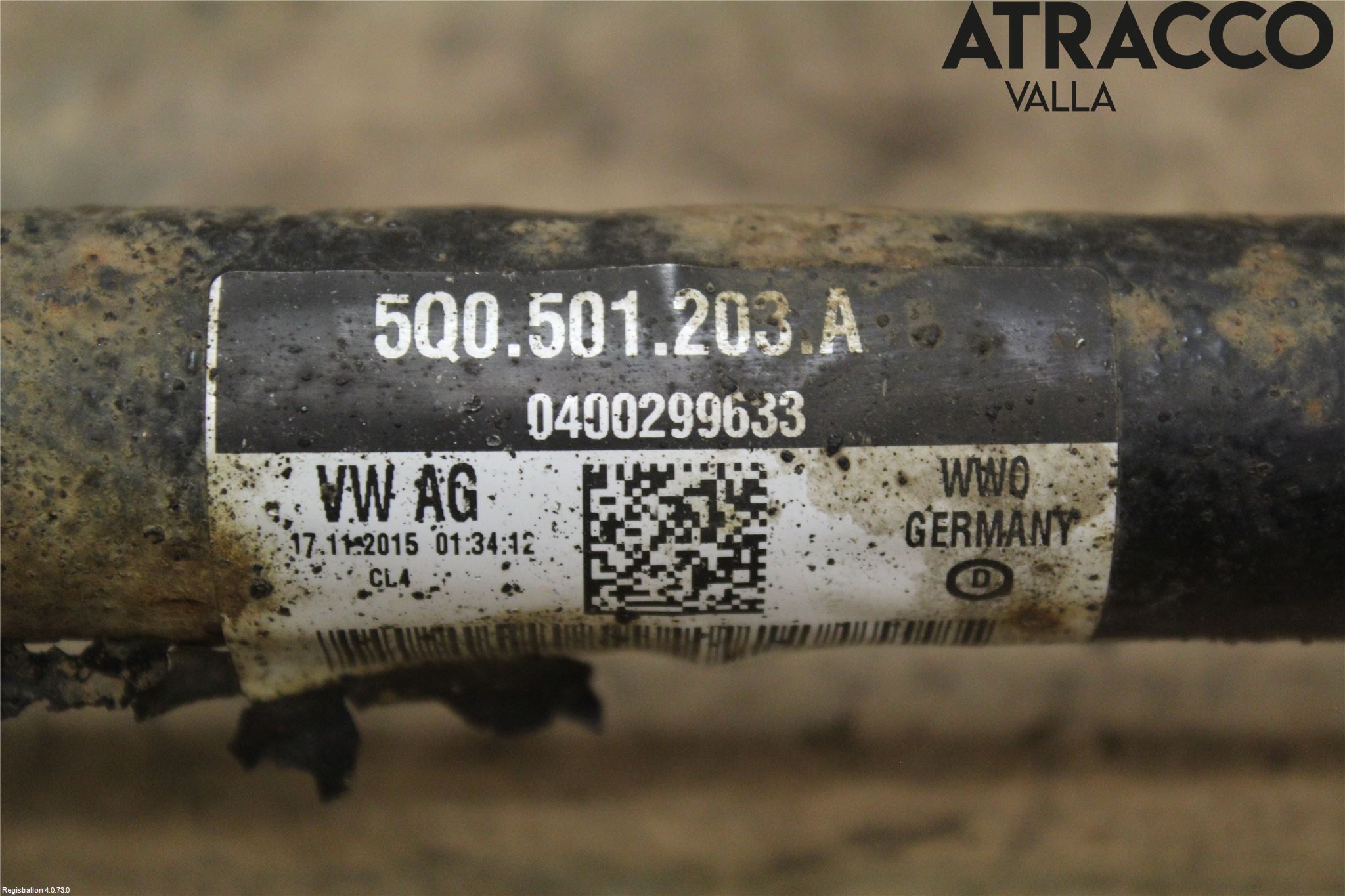 Volkswagen VW GOLF / E-GOLF VII 13-20 Drivaxel Bak Vänster