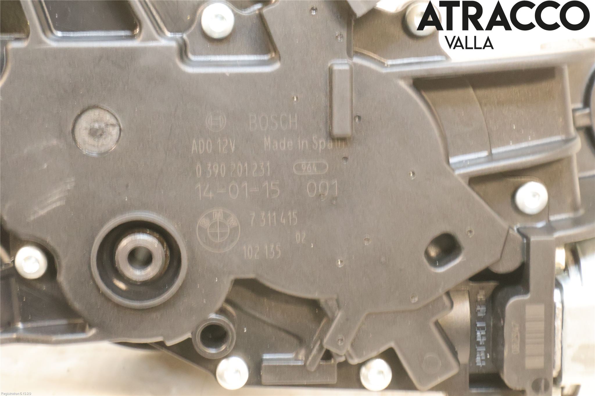 BMW 3 F30/F31/F80 12-19 Torkarmotor Baklucka