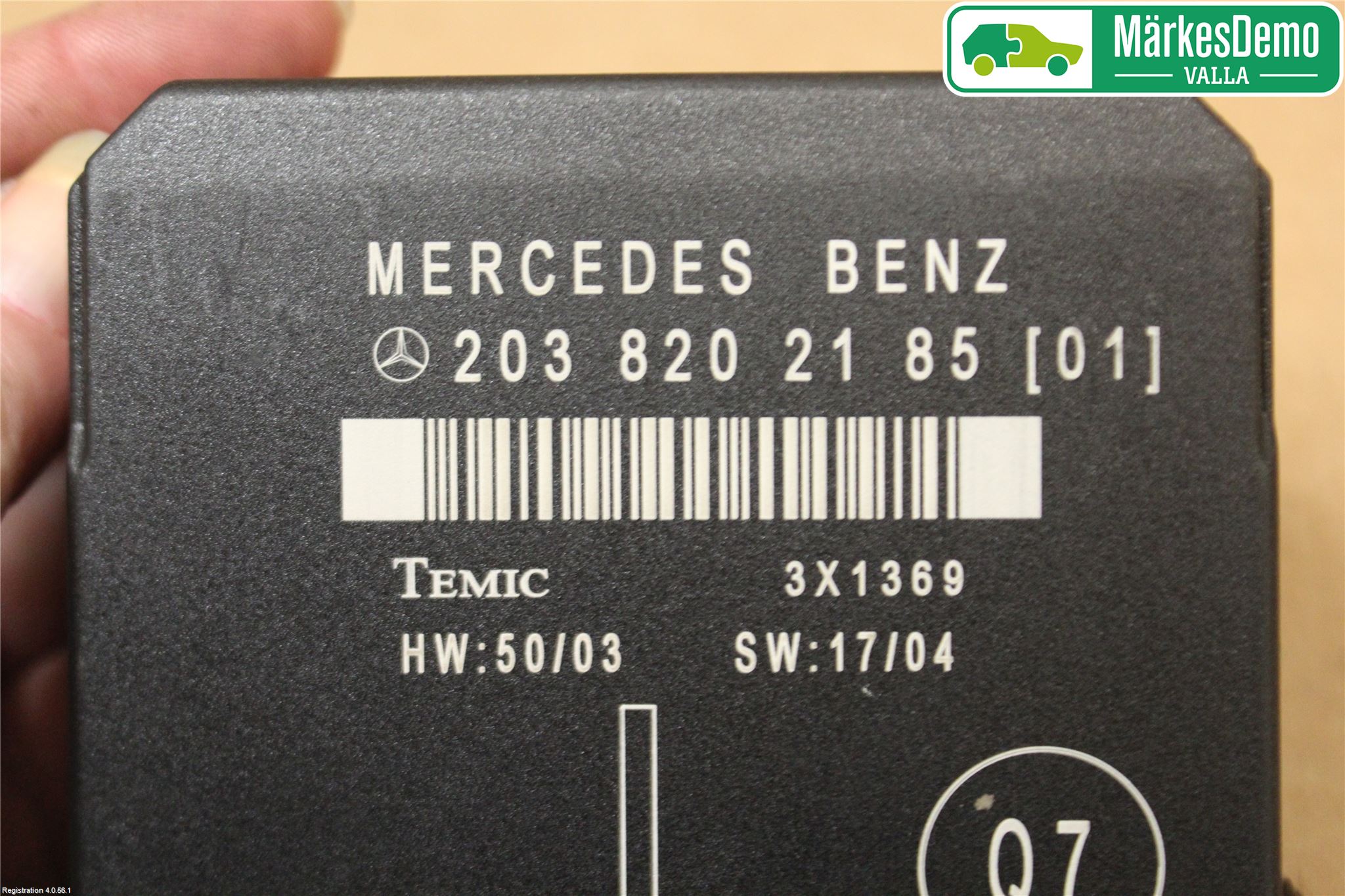 Mercedes-Benz MB C (203) 00-07 Styrenhet Dörr