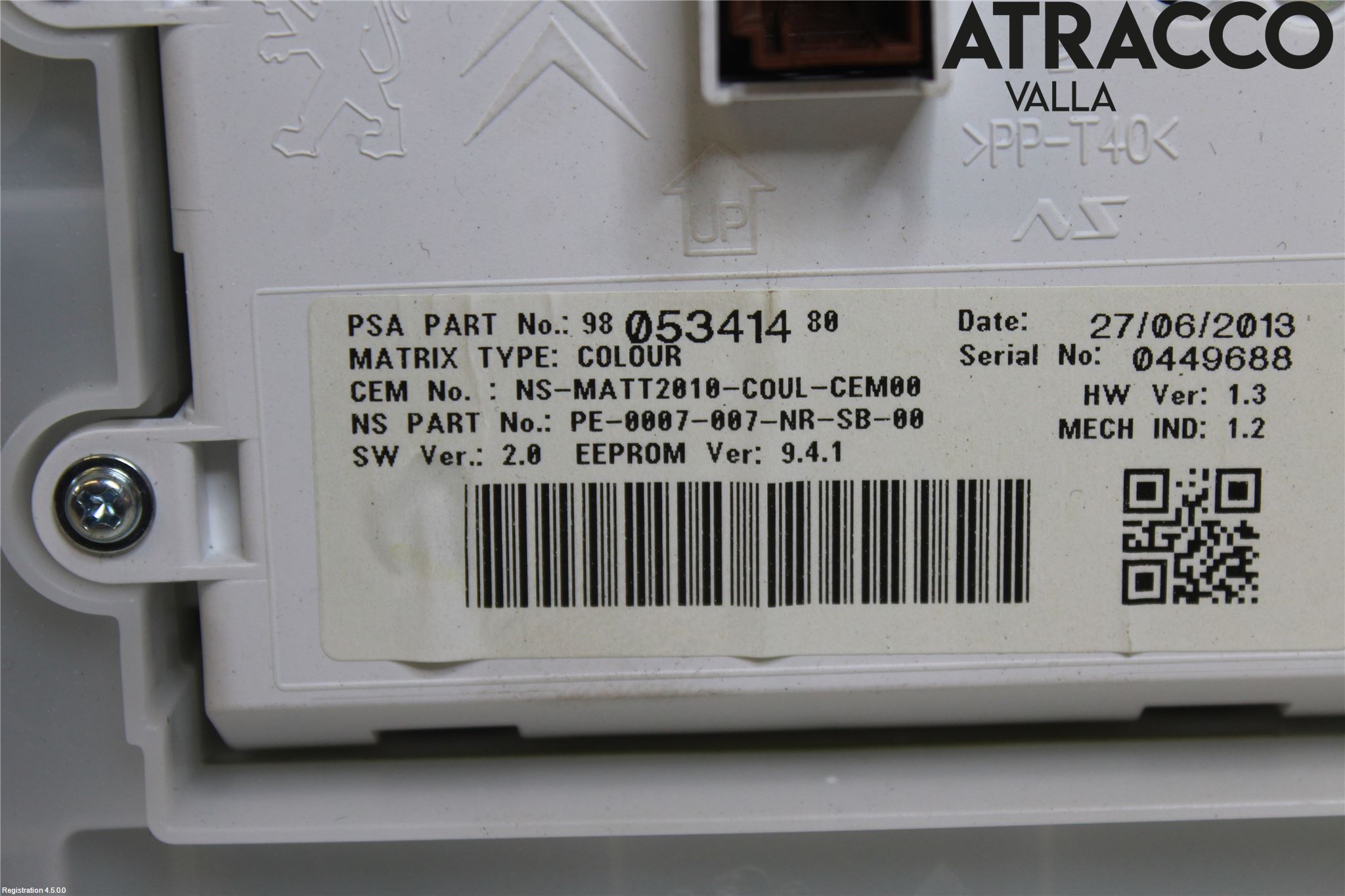 Peugeot 2008 13-20 Instrument Komb