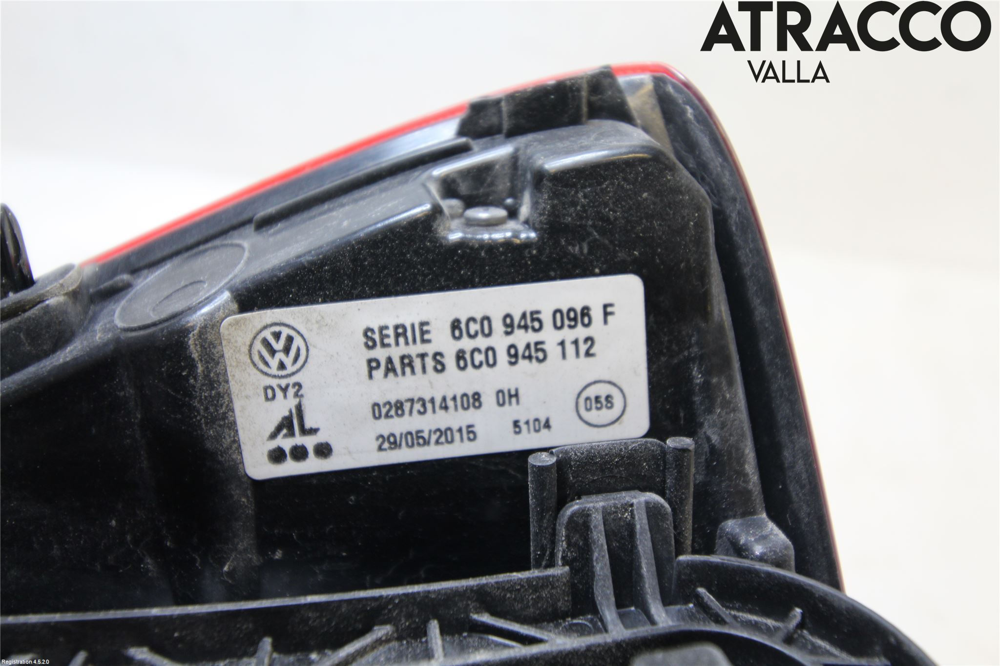 Volkswagen VW POLO 10-17 Bakljus Höger