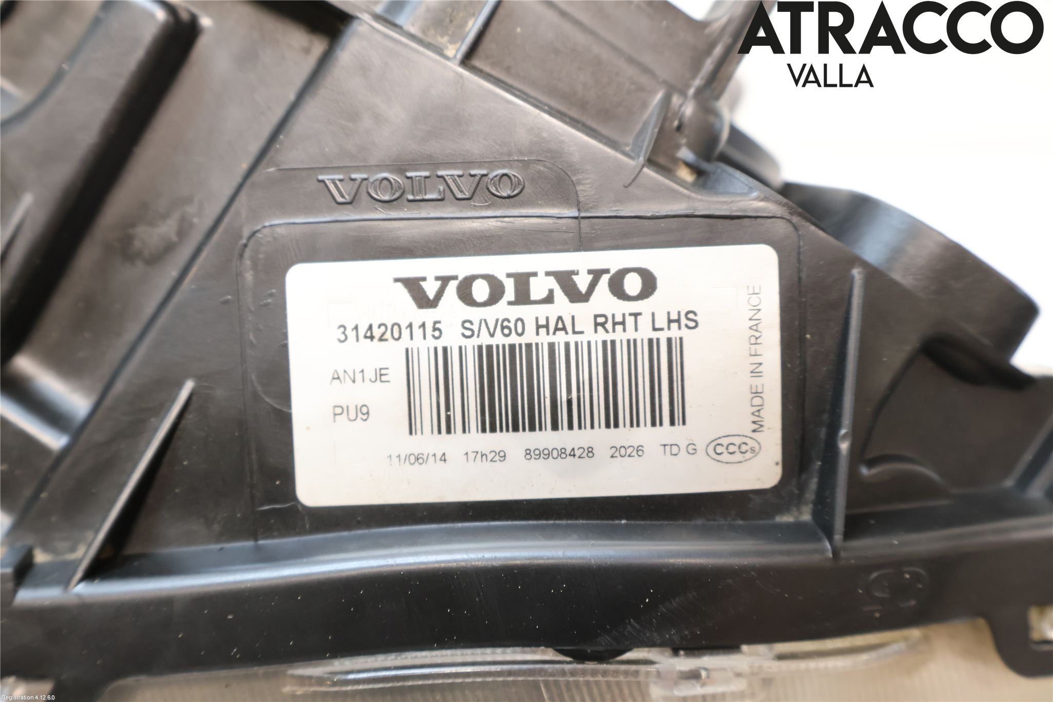 Volvo V60 14-18 Strålkastare Vänster