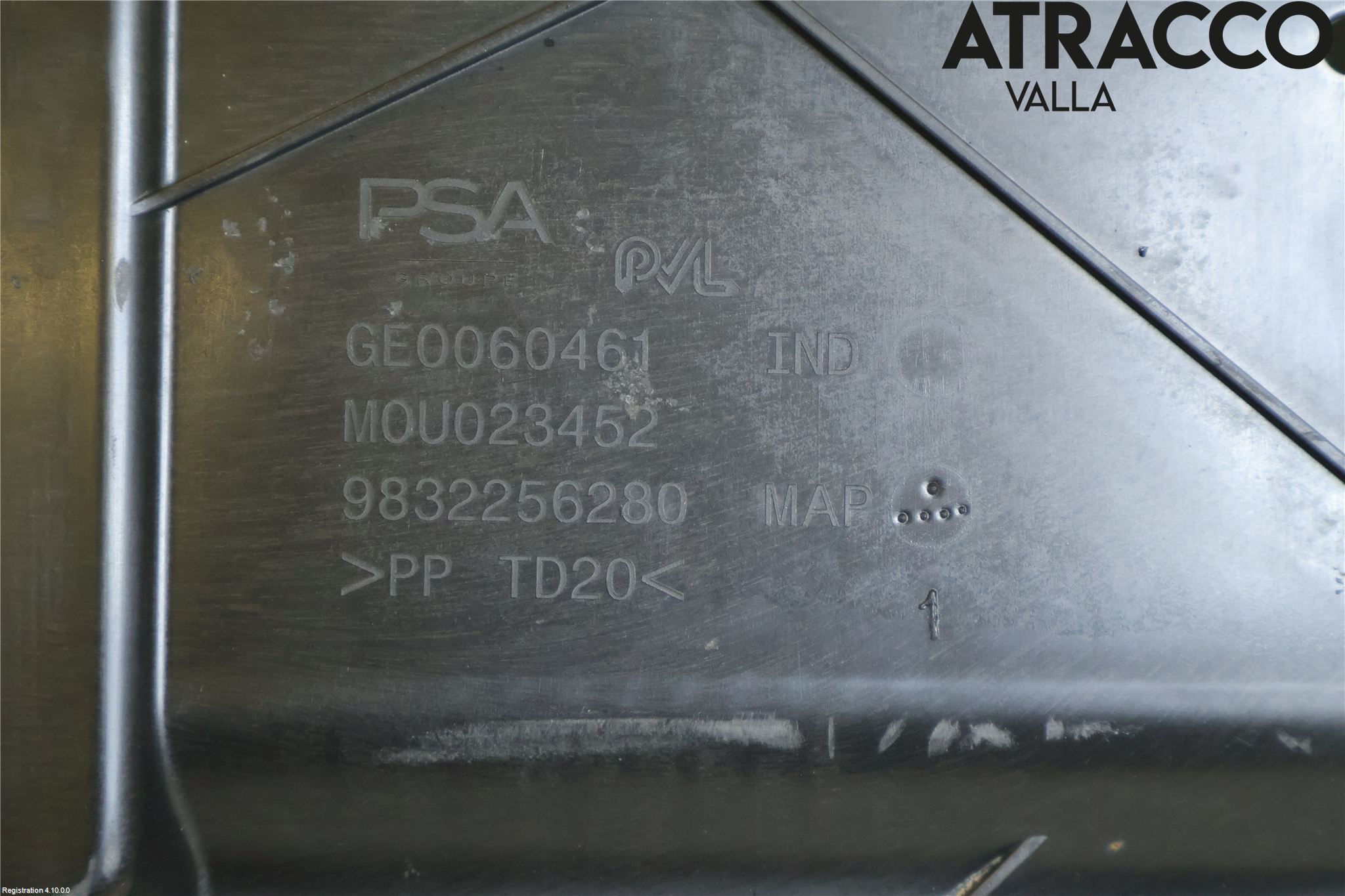 Peugeot 408 22- Hasplåt Plåt-Plast