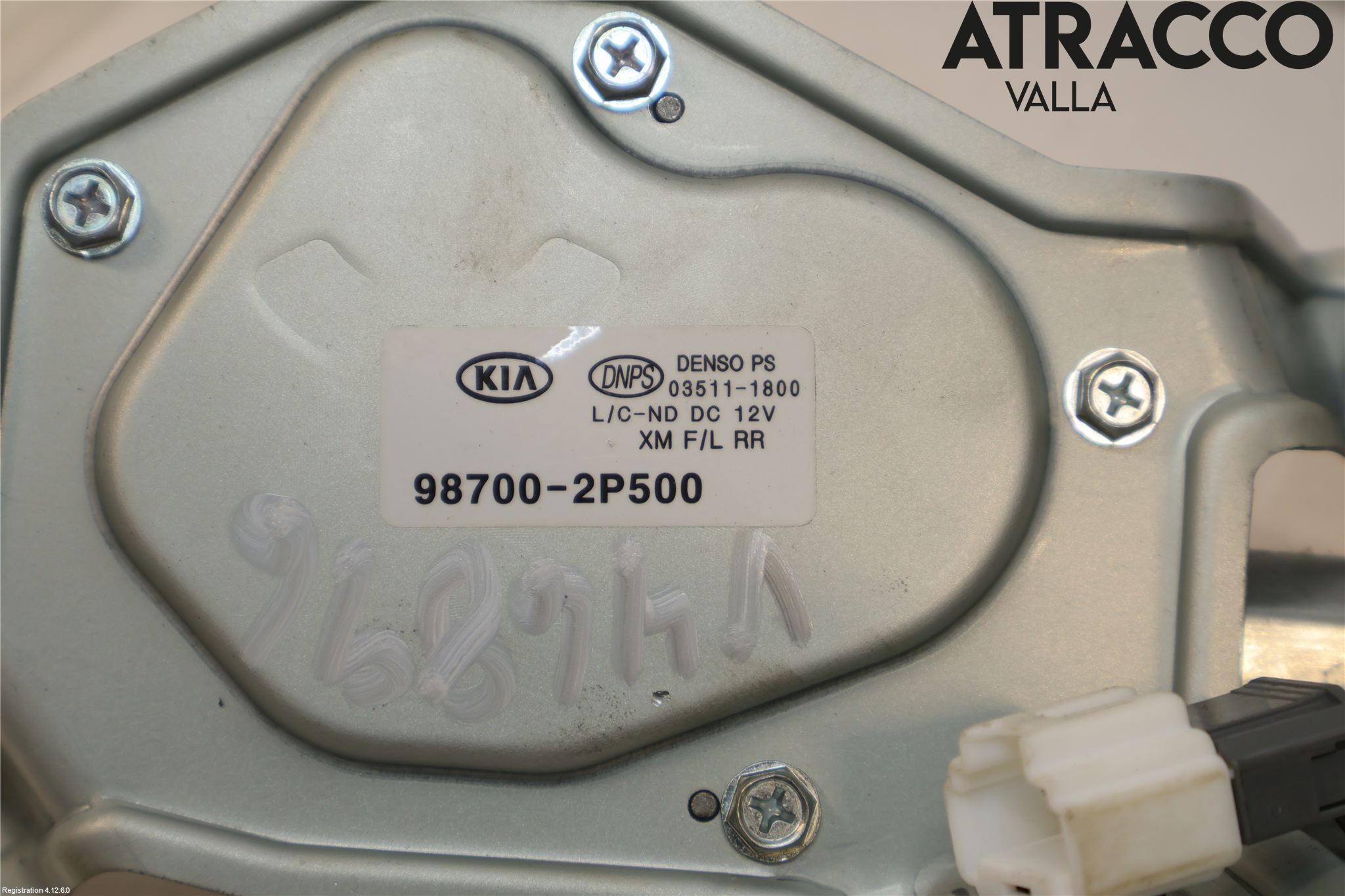 Kia SORENTO 10-14 Torkarmotor Baklucka