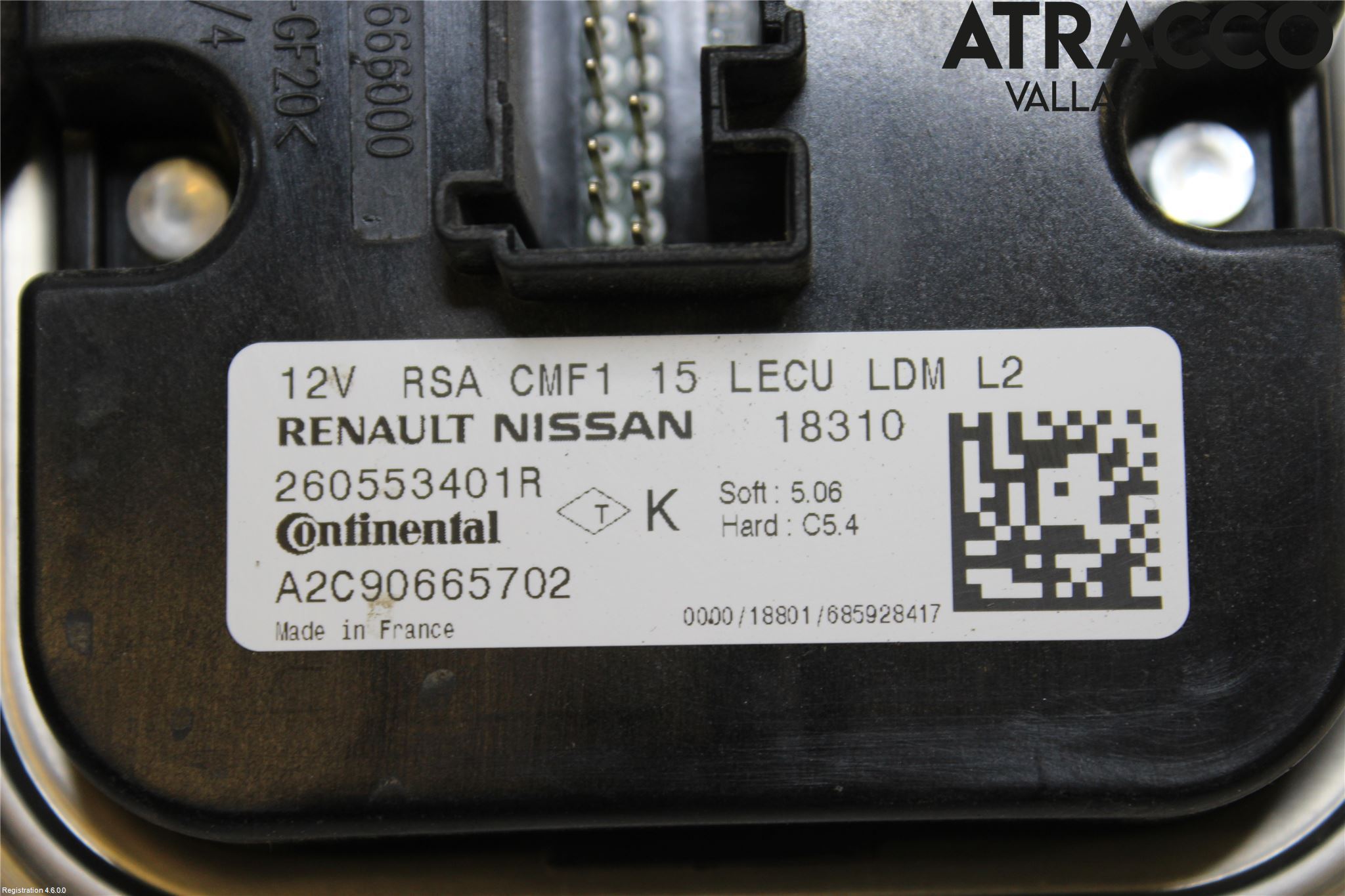 Renault CAPTUR 20-24 Styrenhet Strålkastare