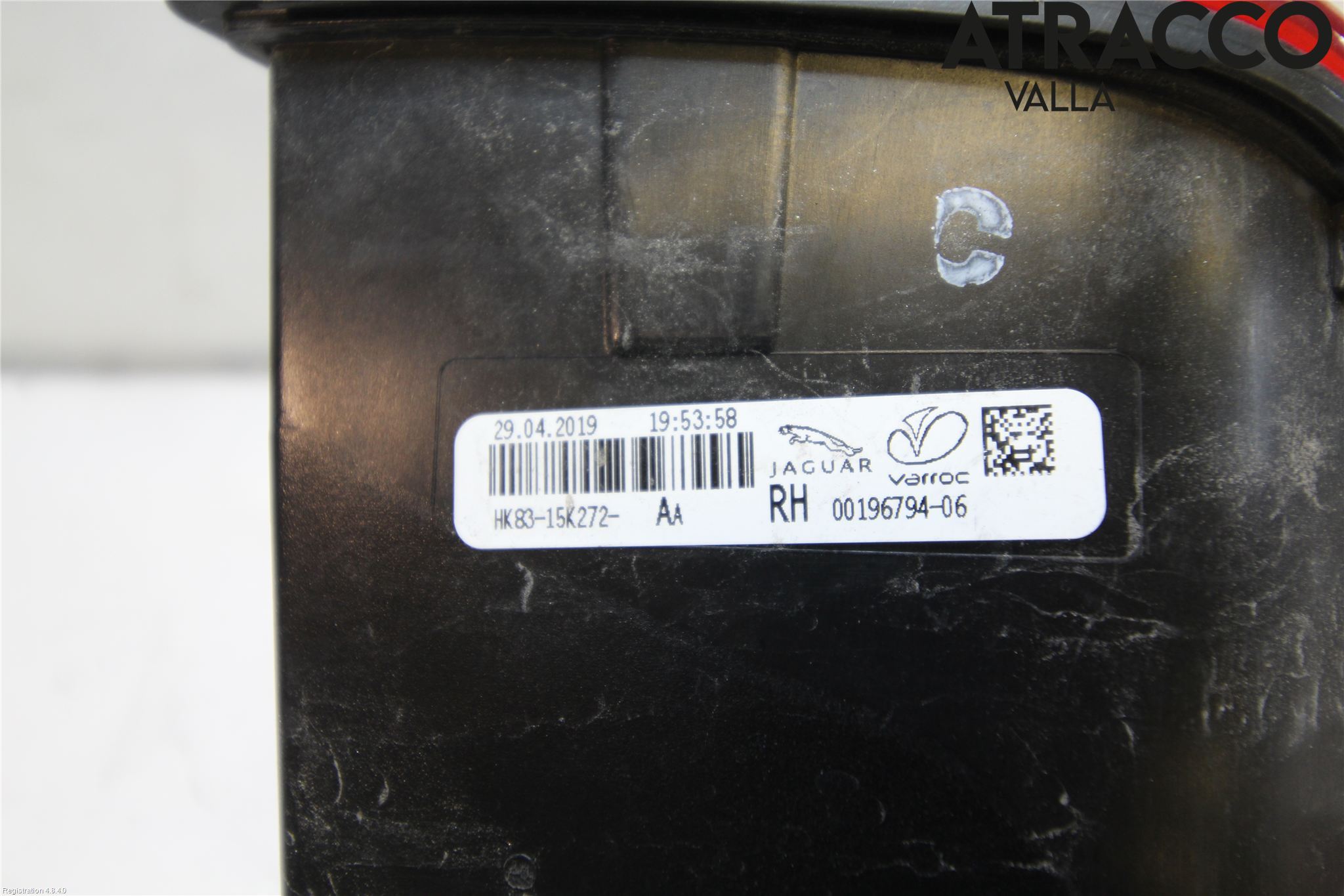 Jaguar F-PACE Bakljus Lucka Hö