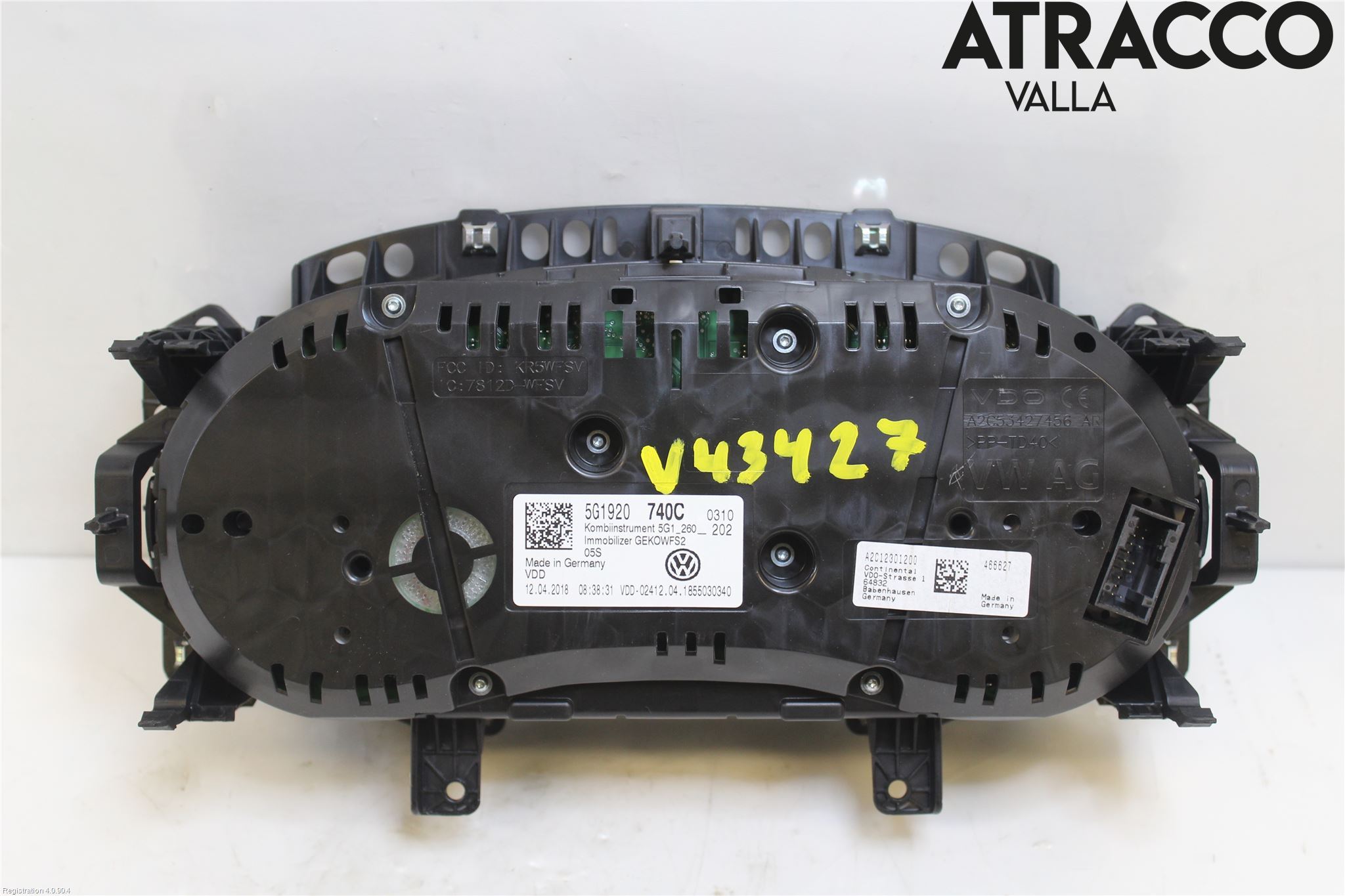 Volkswagen VW GOLF / E-GOLF VII 13-20 Instrument Komb