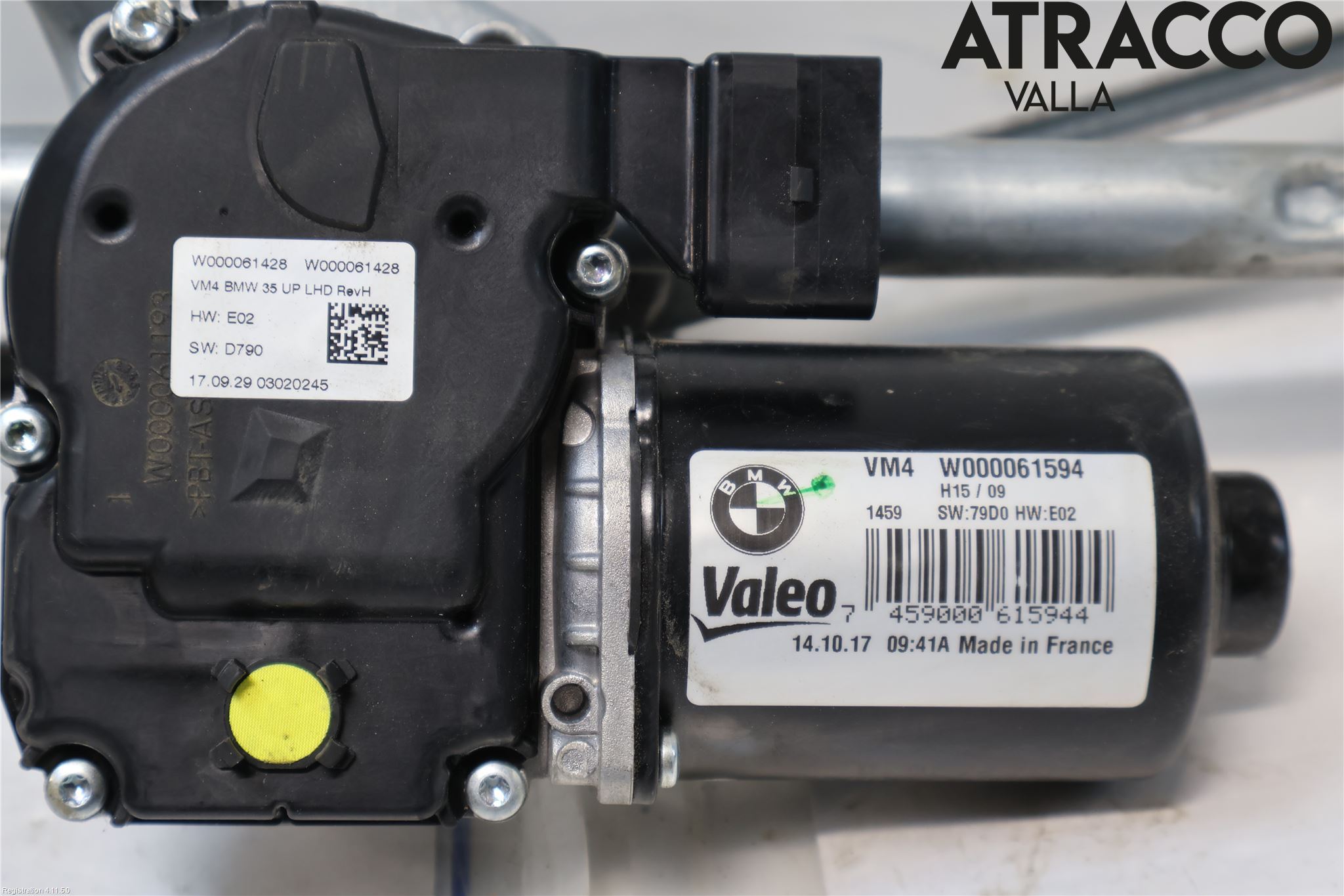 BMW 5 G30/G31/F90 17-23 Torkarmekanism Vindruta