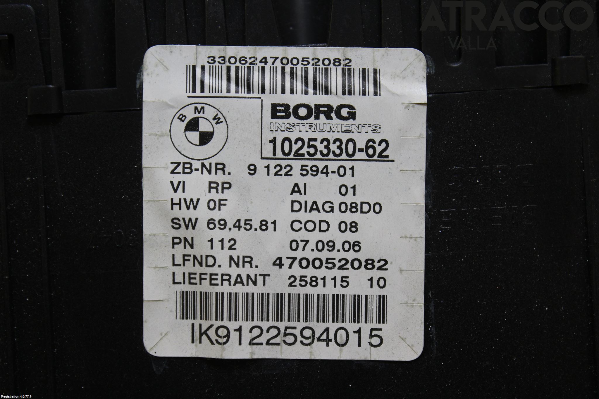 BMW 3 E90/91 SED/TOU 05-12 Instrument Komb