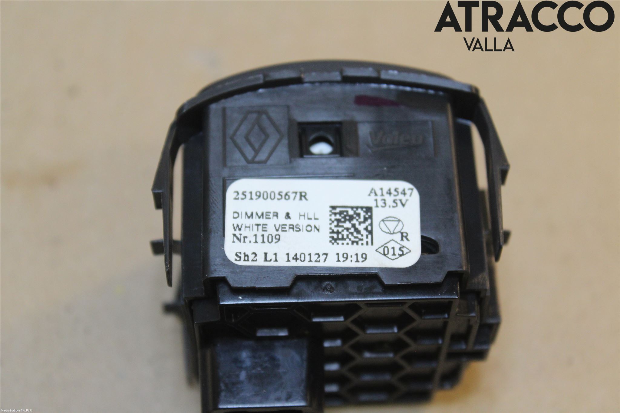 Renault MEGANE III 09-15 Str Ljusvidd Reglering