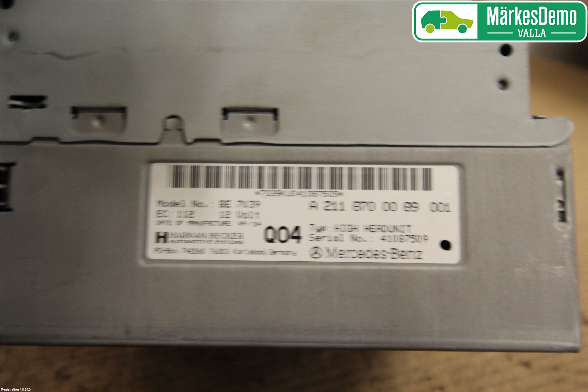 Mercedes-Benz MB CLS (C219) 03-11 Gps Navigator