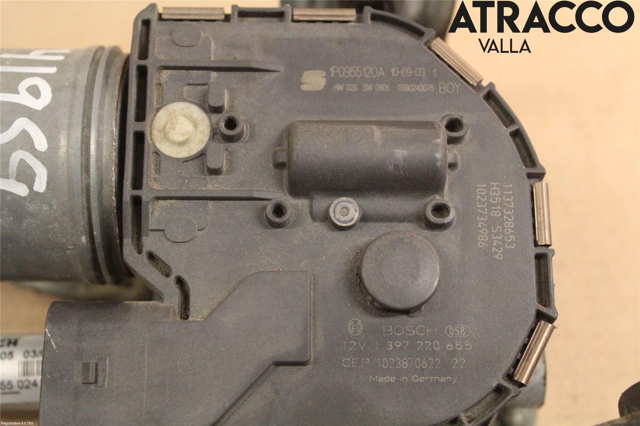 Seat LEON 06-12 Torkarmotor Vindruta