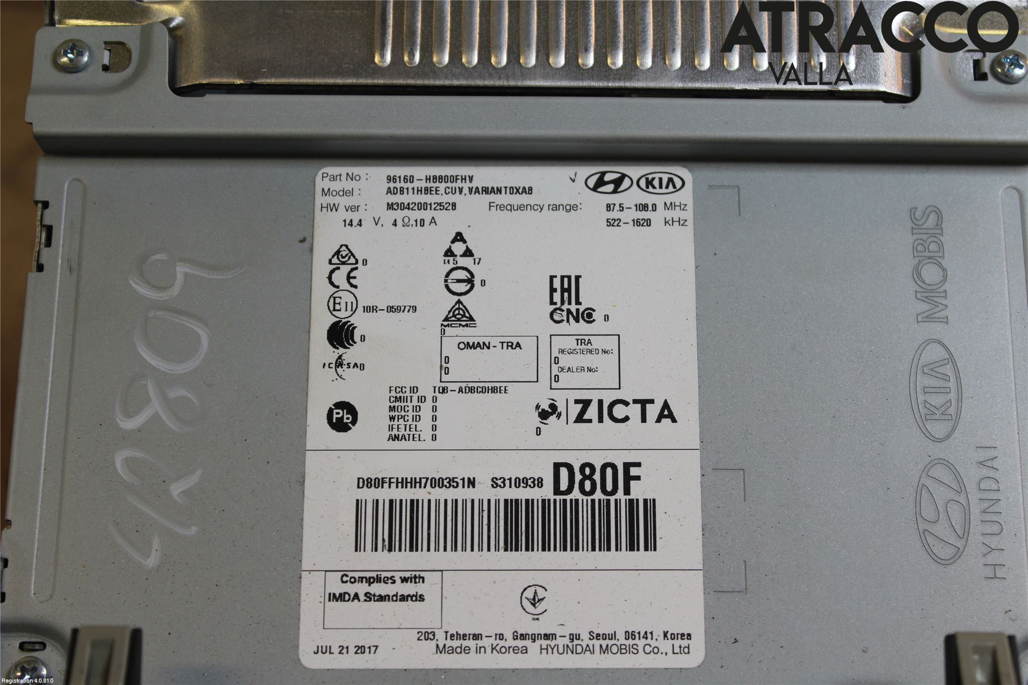 Kia STONIC 18->> Cd Radio - Multimediapanel