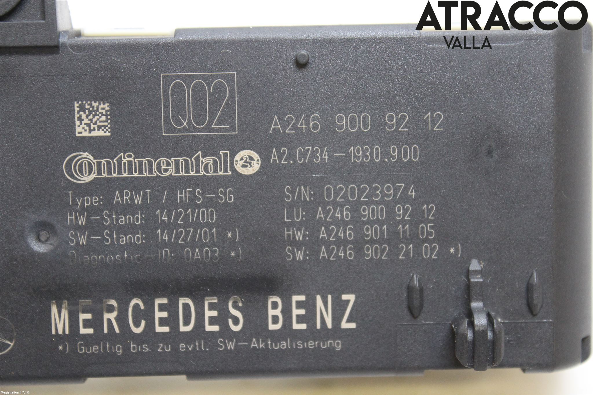 Mercedes-Benz MB GLA-KLASS (X156) 13-20 Styrenhet Baklucka
