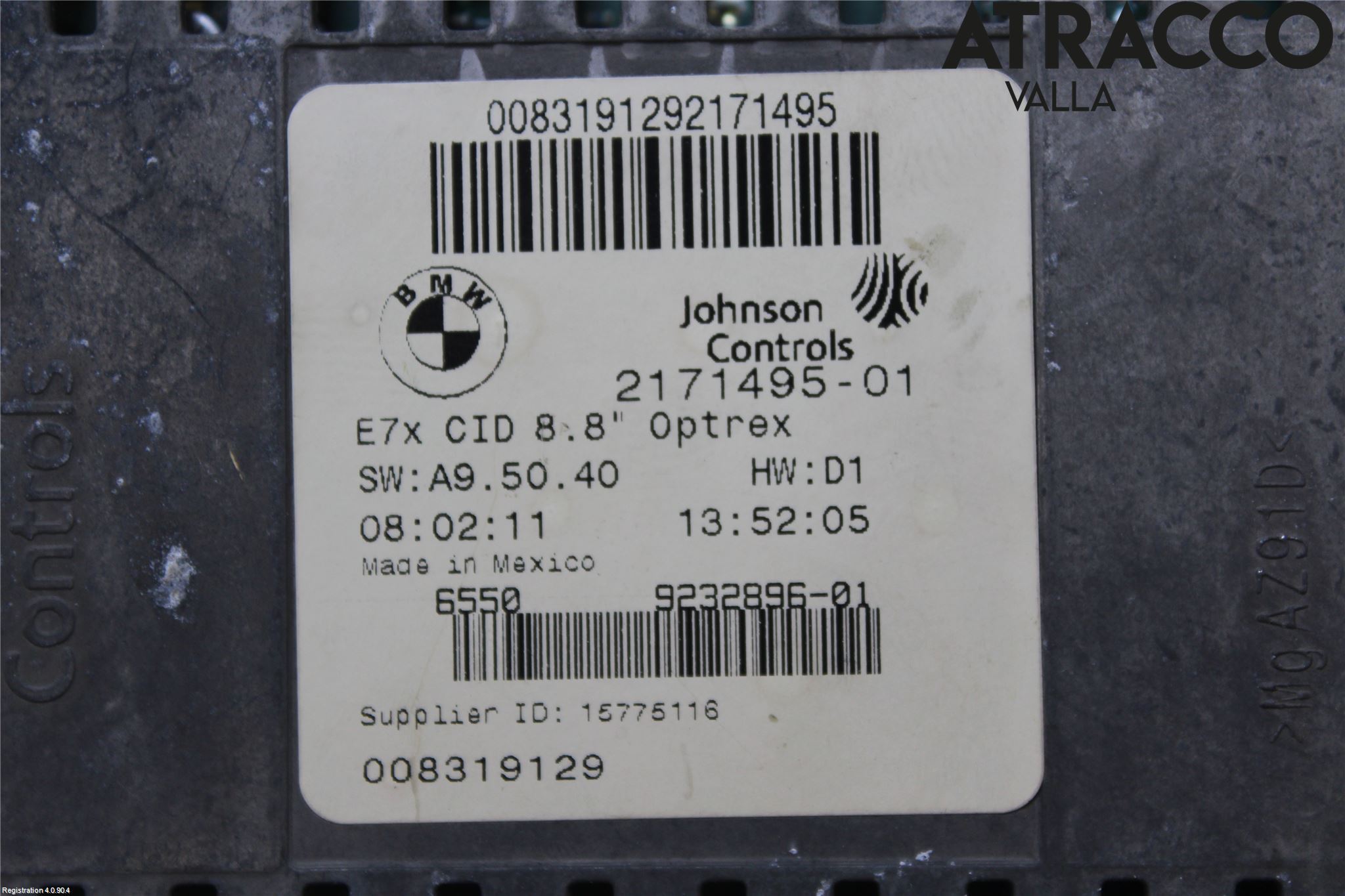 BMW X6 E71/E72   08-14 Multifunktionsdisplay