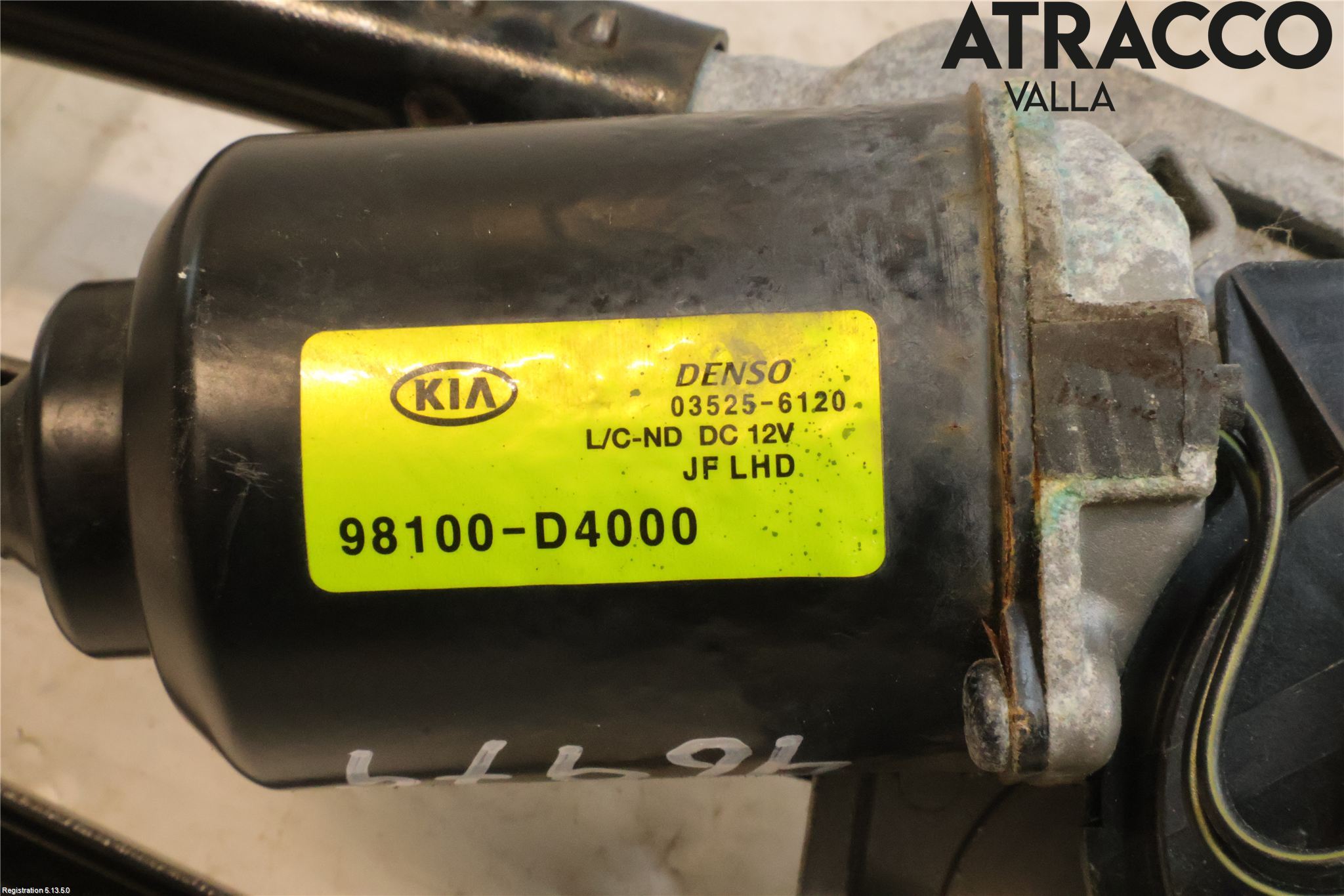 Kia OPTIMA 16-20 Torkarmotor Vindruta
