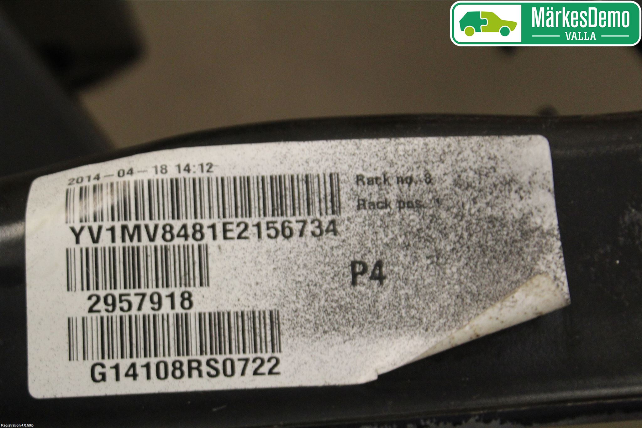 Volvo V40 12-19 Bakaxelbalk