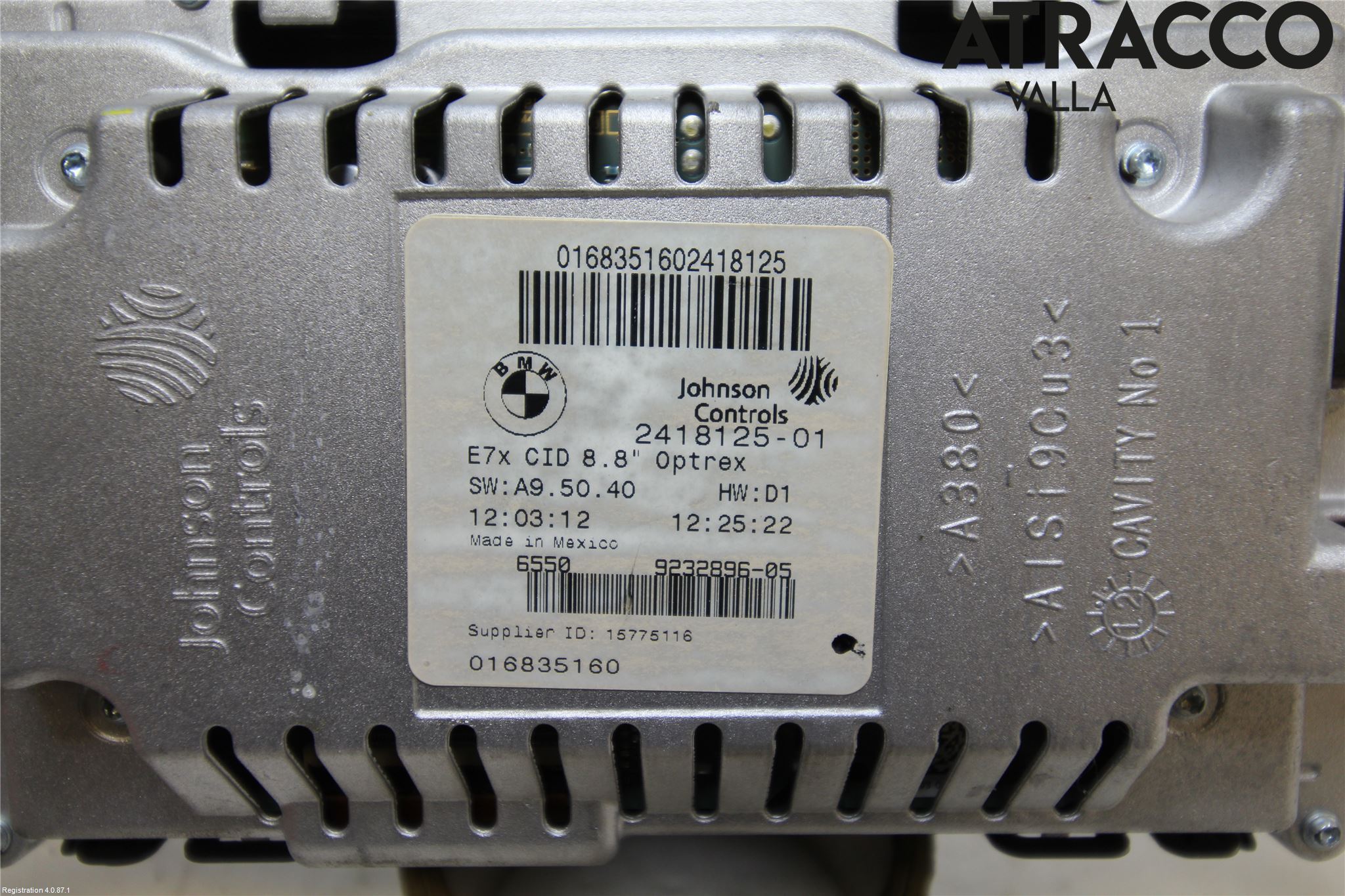 BMW X6 E71/E72   08-14 Bildskärm