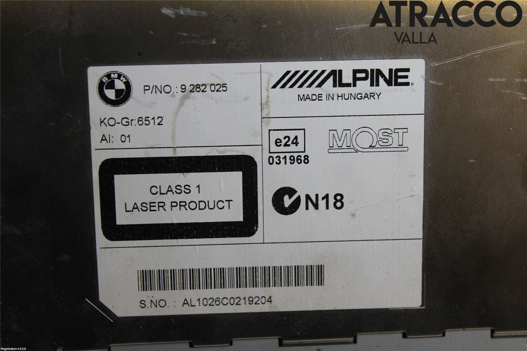 BMW 5 F10/F11/F18 09-17 Cd Radio - Multimediapanel