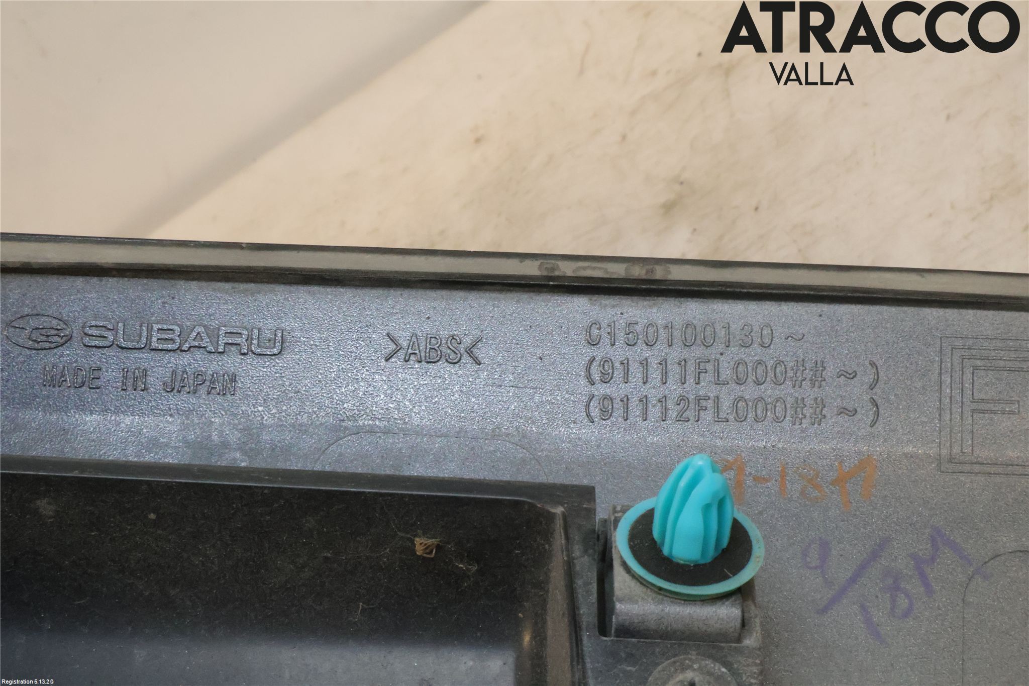 Subaru XV 18-22 Bakluckehandtag