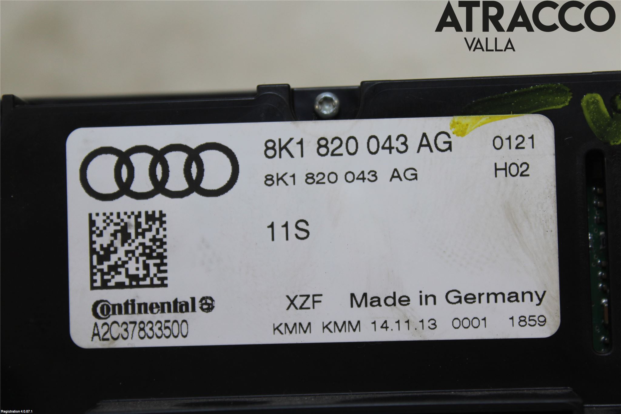 Audi A4 12-15 Ac Styrenhet Ac Manöveren